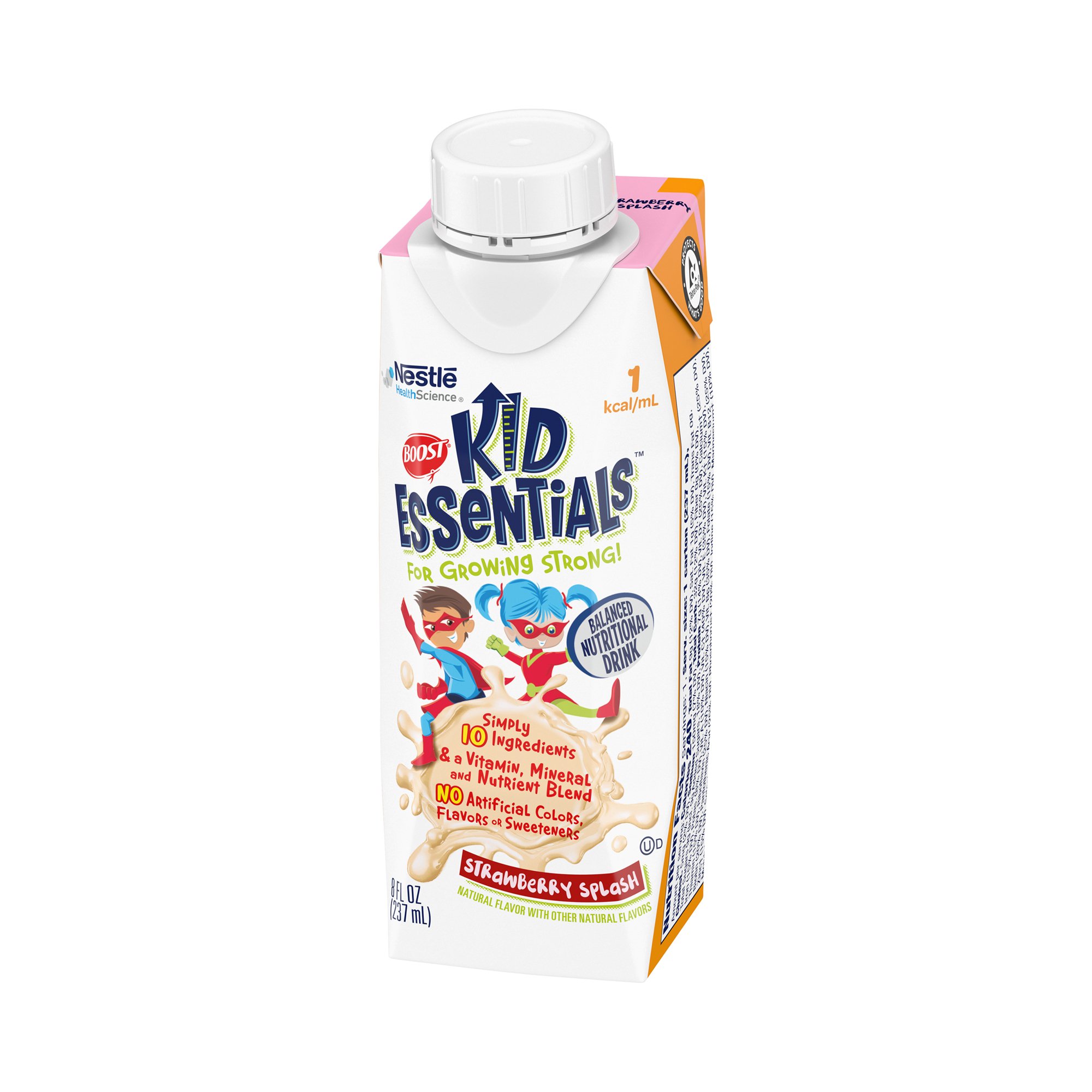 Nestle Healthcare Nutrition 00043900285740 - Boost® Kid Essentials™ Balanced Nutritional Drink, Strawberry, 8-ounce Carton - 1/Each, 24/Case