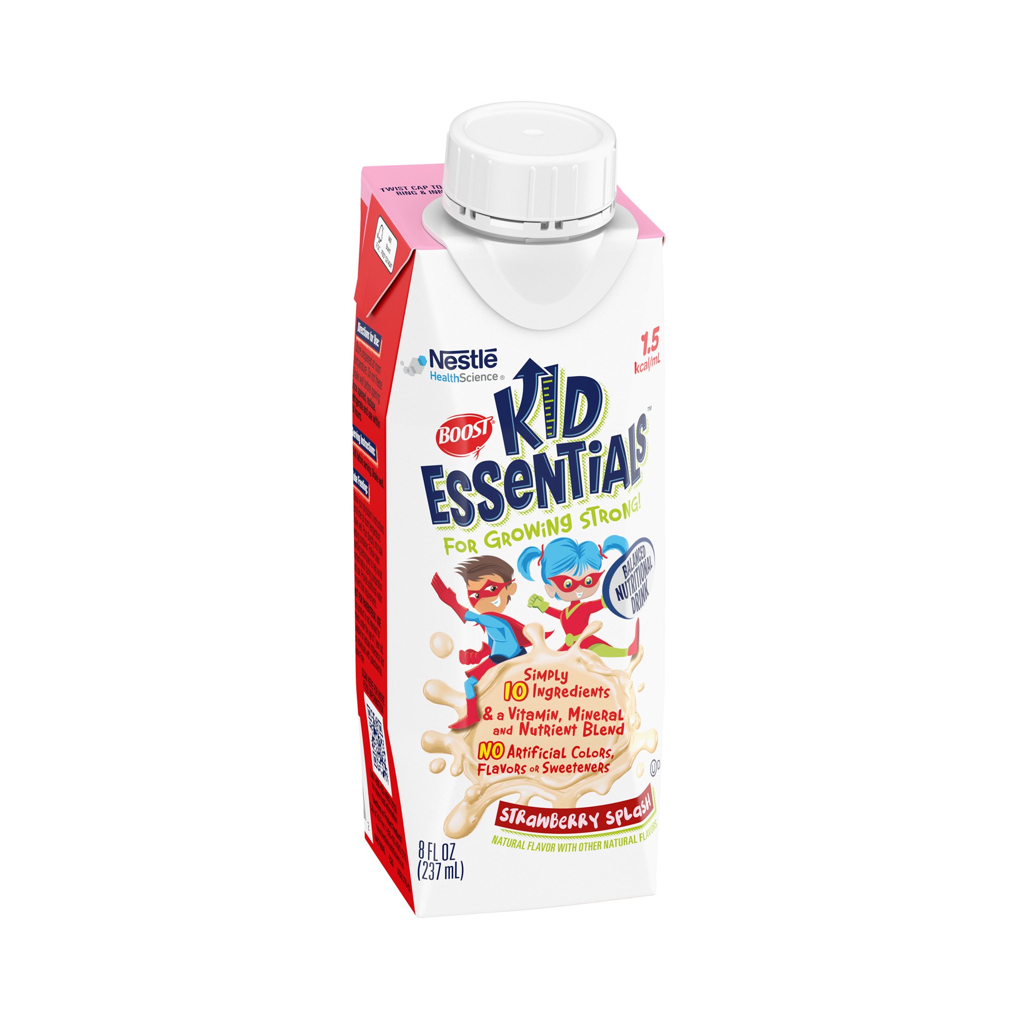 Nestle Healthcare Nutrition 00043900649948 - Boost® Kid Essentials™ 1.5 Balanced Nutritional Drink, Strawberry, 8-oz. Carton - 1/Each, 24/Case