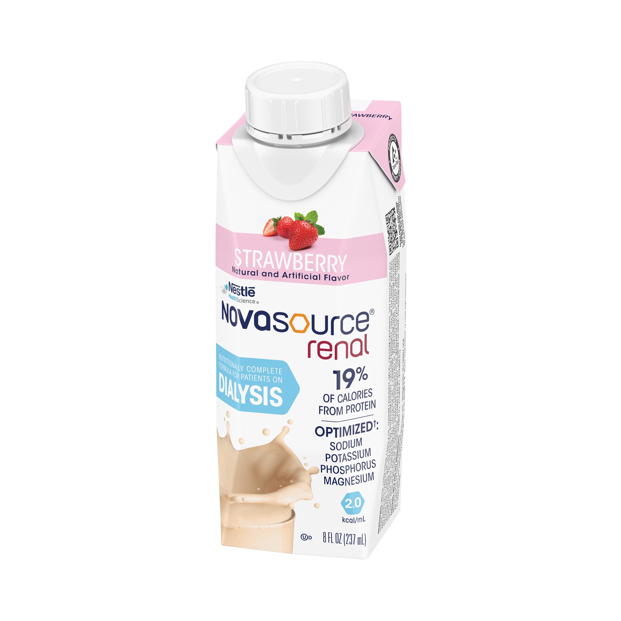 Nestle Healthcare Nutrition - 00043900369228 Novasource® Renal Strawberry Formula for Patients on Dialysis