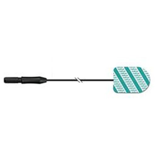 Natus Medical - 454030 EMG Adhesive Electrode with Leadwire Natus® 20 X 25 mm Recording Area X 47 Inch Lead Length Silver / Silver Chloride NonSterile Bullet Tip Disposable