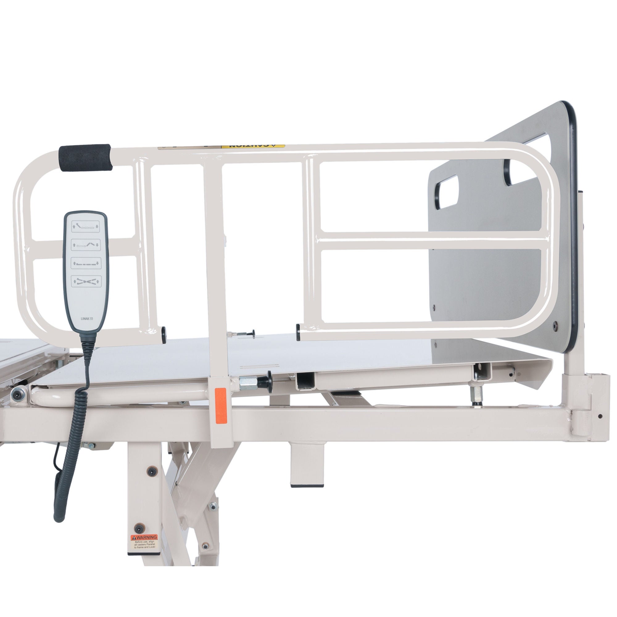 Graham-Field - GL927000 Head Side Bariatric Bed Rail Graham-Field 30-1/2 Inch Length 32 to 44 Inch Height