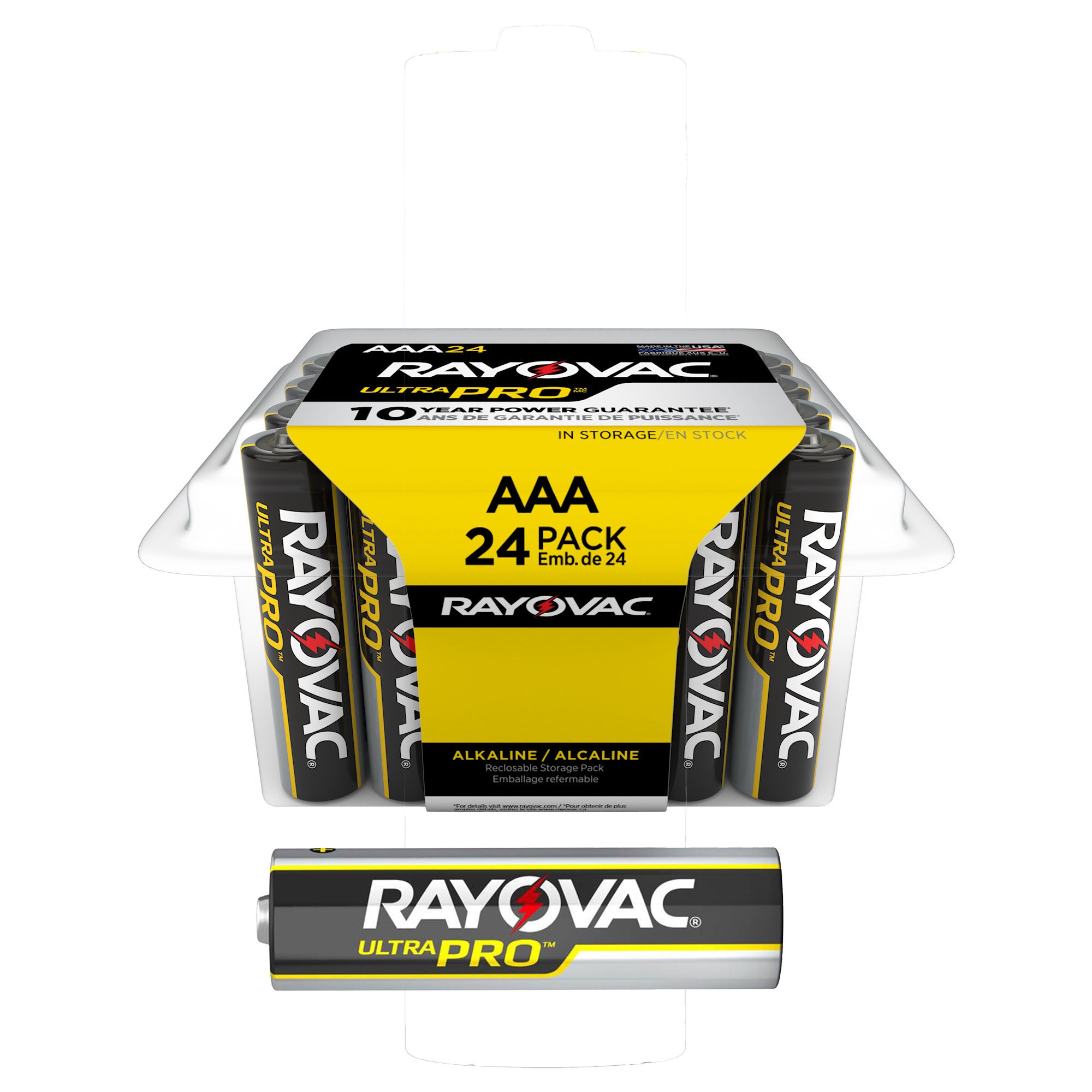 Energizer LLC - ALAAA-24PP Alkaline Battery Rayovac® Ultra Pro™ AAA Cell 1.5 Volt Disposable 24 Pack