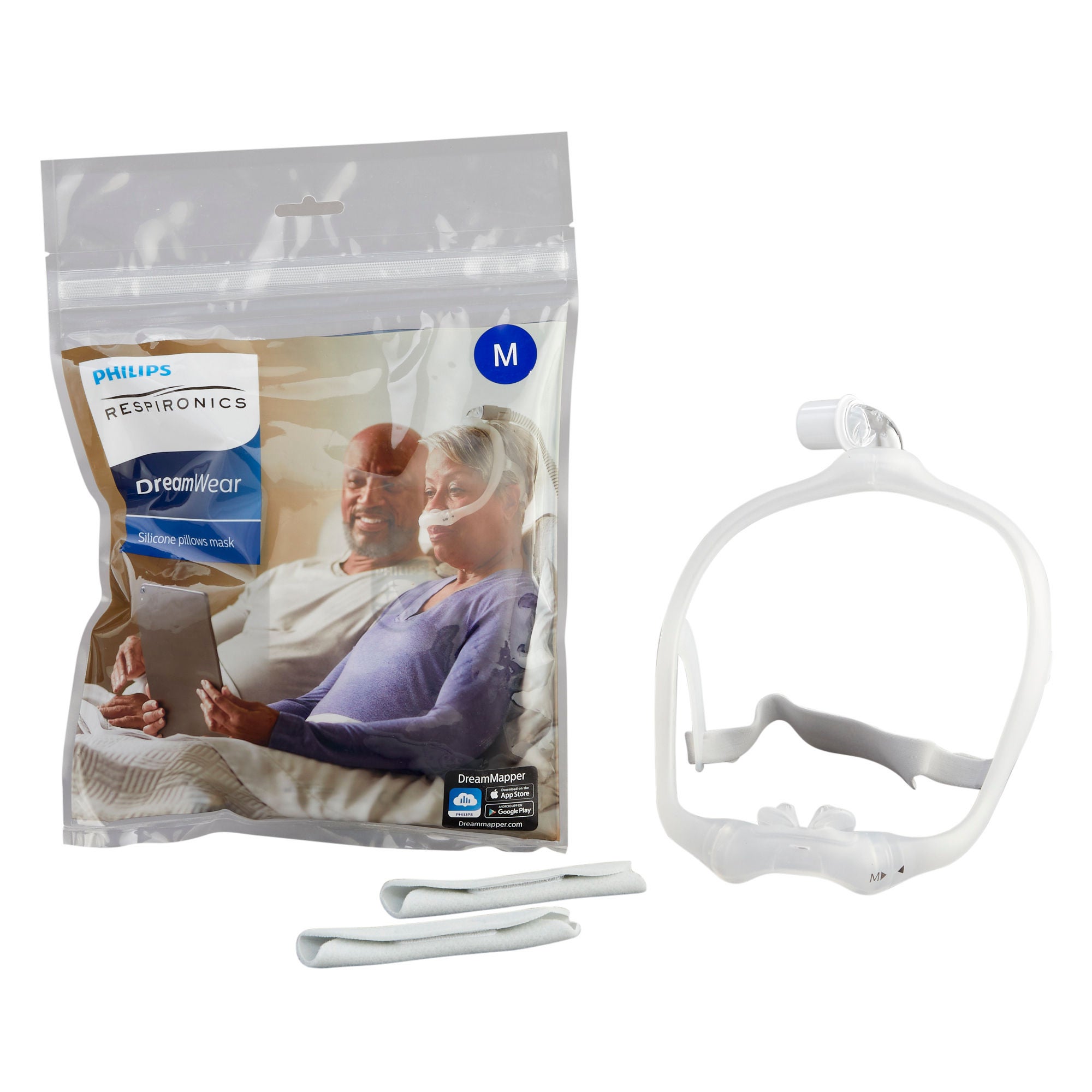 Respironics - 1146415 CPAP Mask Kit CPAP Mask Kit DreamWear Nasal Pillow Style Medium Cushion Adult