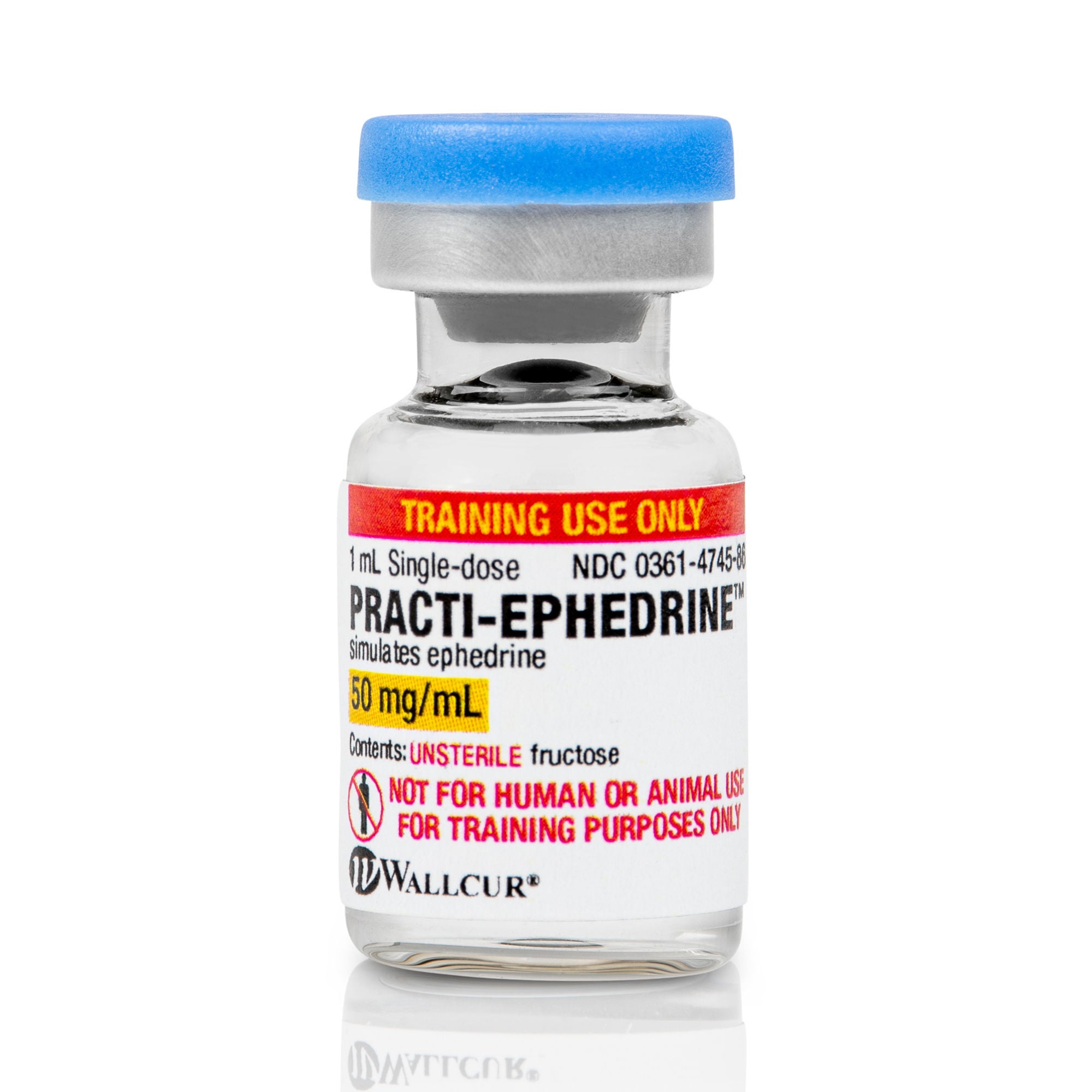 Wallcur - 100EP Clinical Training Medication Practi-Ephedrine™ Powder Vial 1 mL