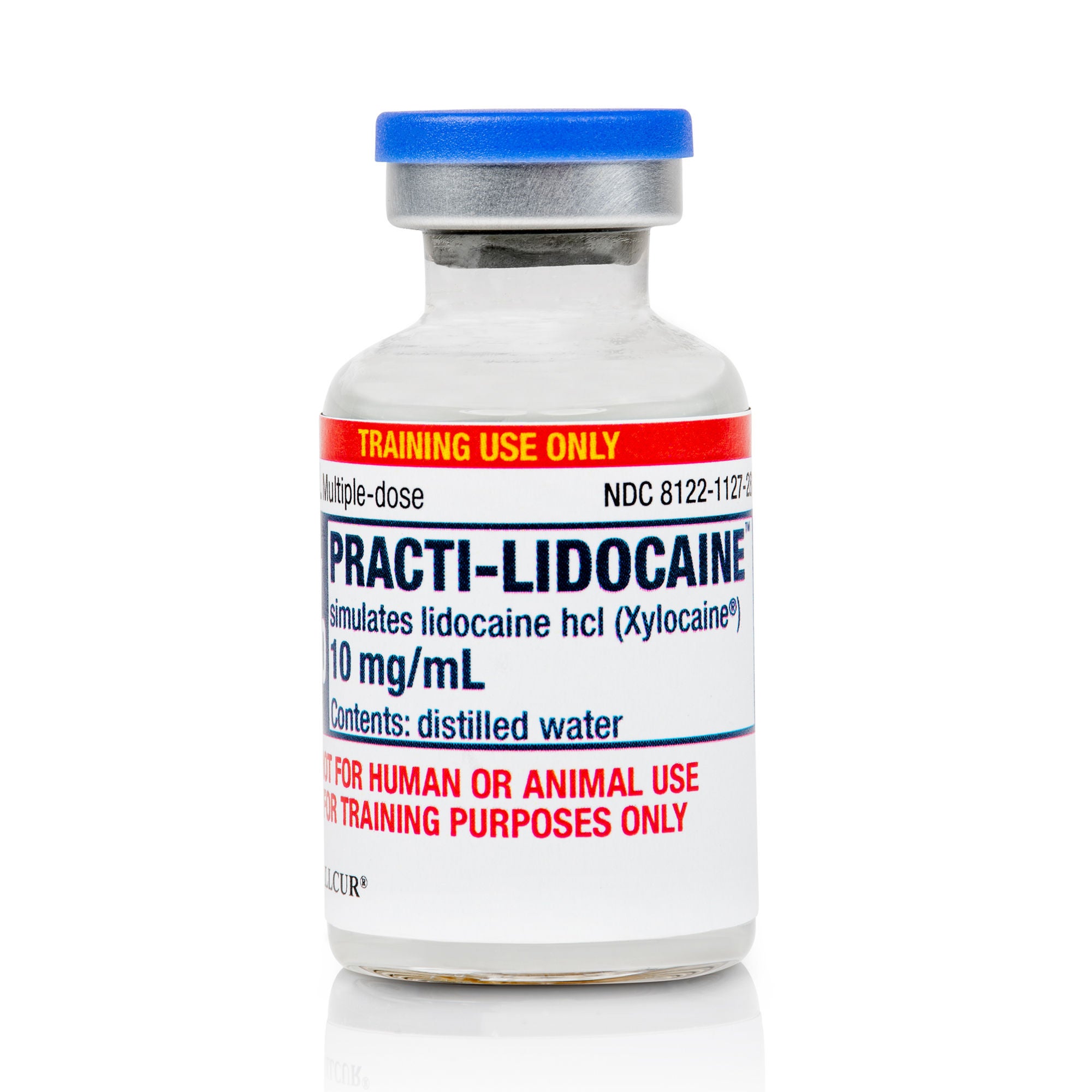 Wallcur - 112LC Clinical Training Medication Practi-Lidocaine 1%™ Liquid Vial 10 mg / mL