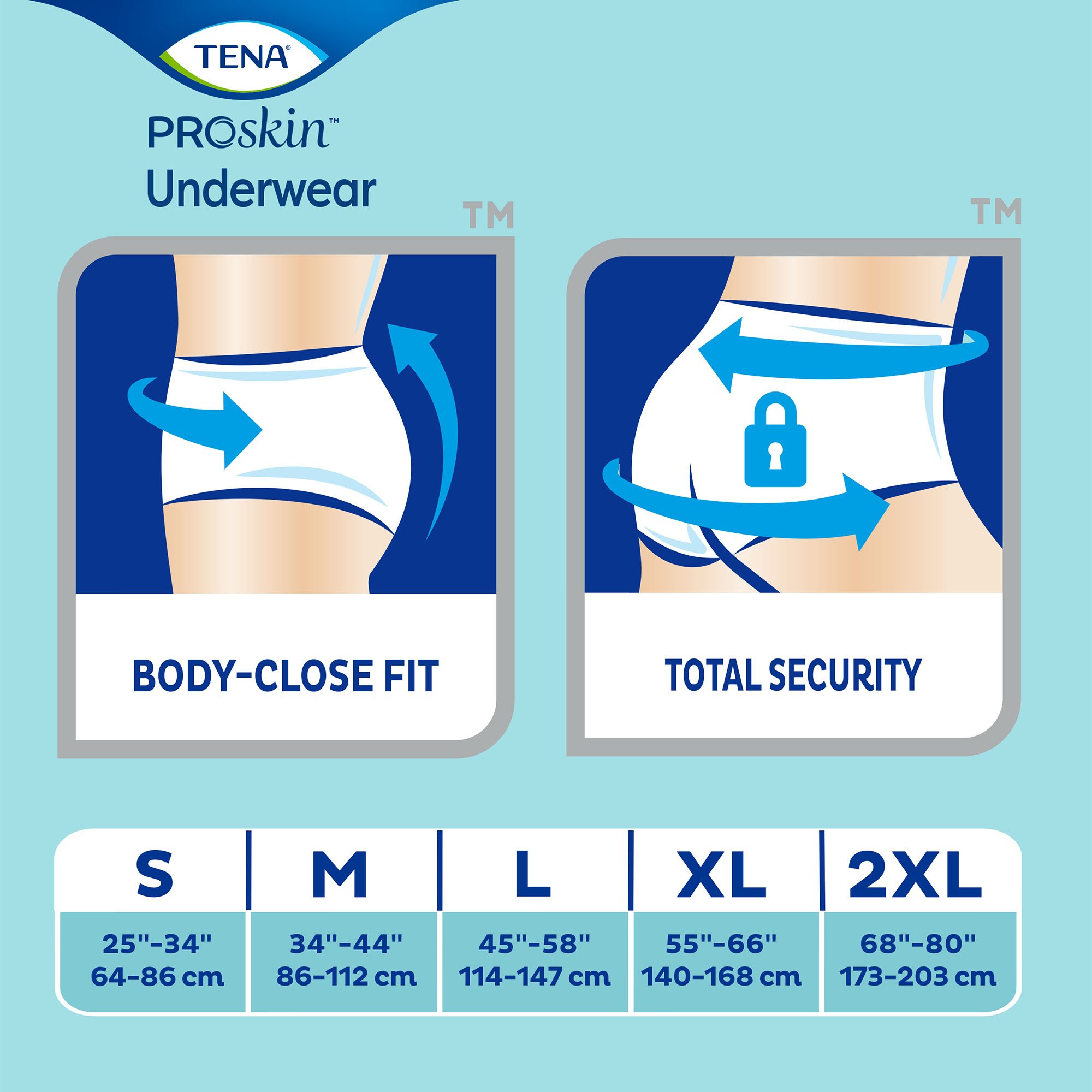 Essity HMS North America Inc 72632 - Tena® ProSkin™ Plus Fully Breathable Absorbent Underwear, Medium - 20/Pack, 80/Case