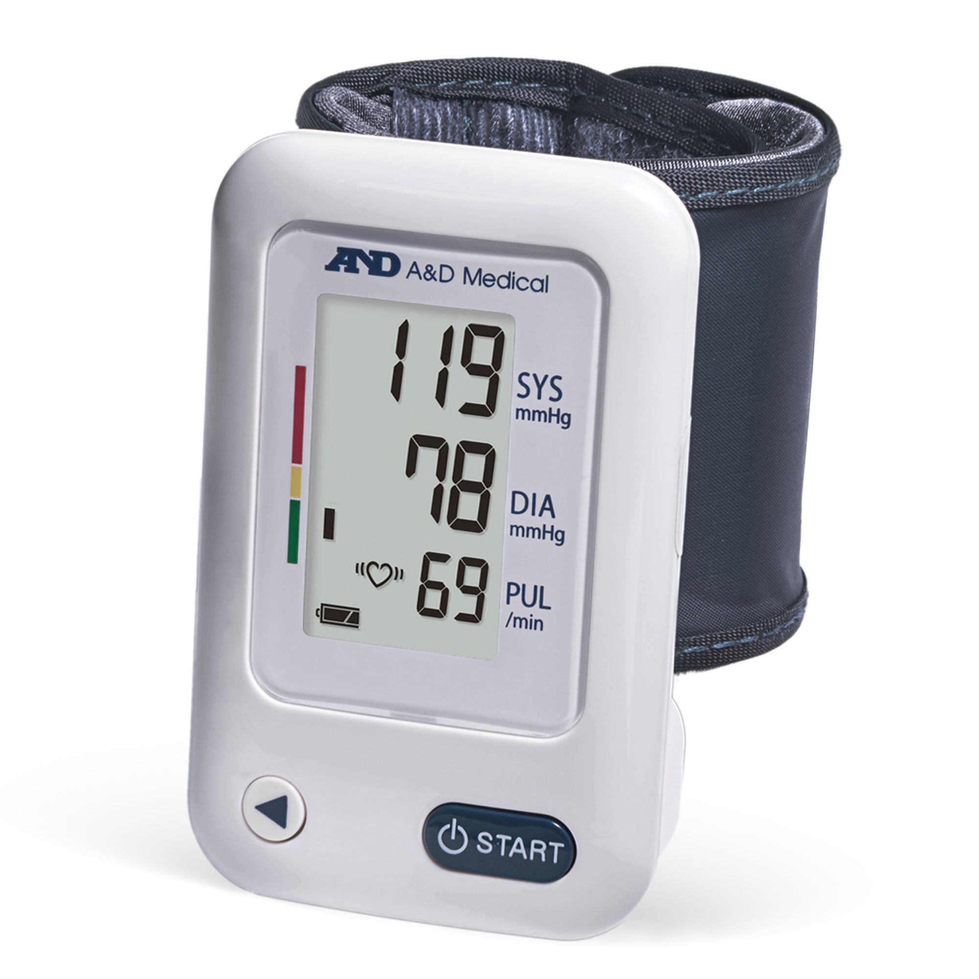 A&D Engineering - UB-525 Home Automatic Digital Blood Pressure Monitor A&D Medical Medium Cuff Wrist Cloth Fabric Cuff 13.5 - 21.5 cm Mobile