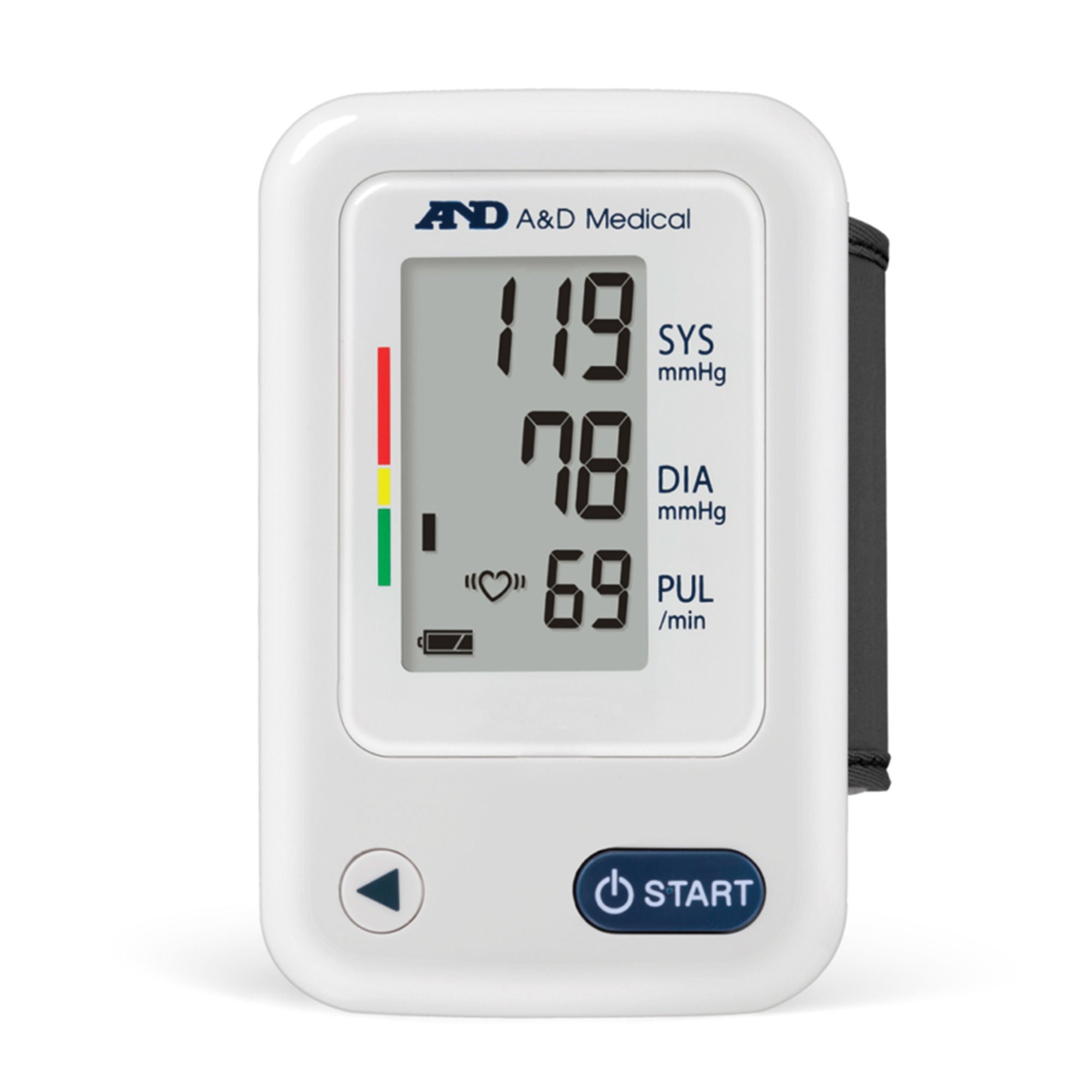 A&D Engineering - UB-525 Home Automatic Digital Blood Pressure Monitor A&D Medical Medium Cuff Wrist Cloth Fabric Cuff 13.5 - 21.5 cm Mobile