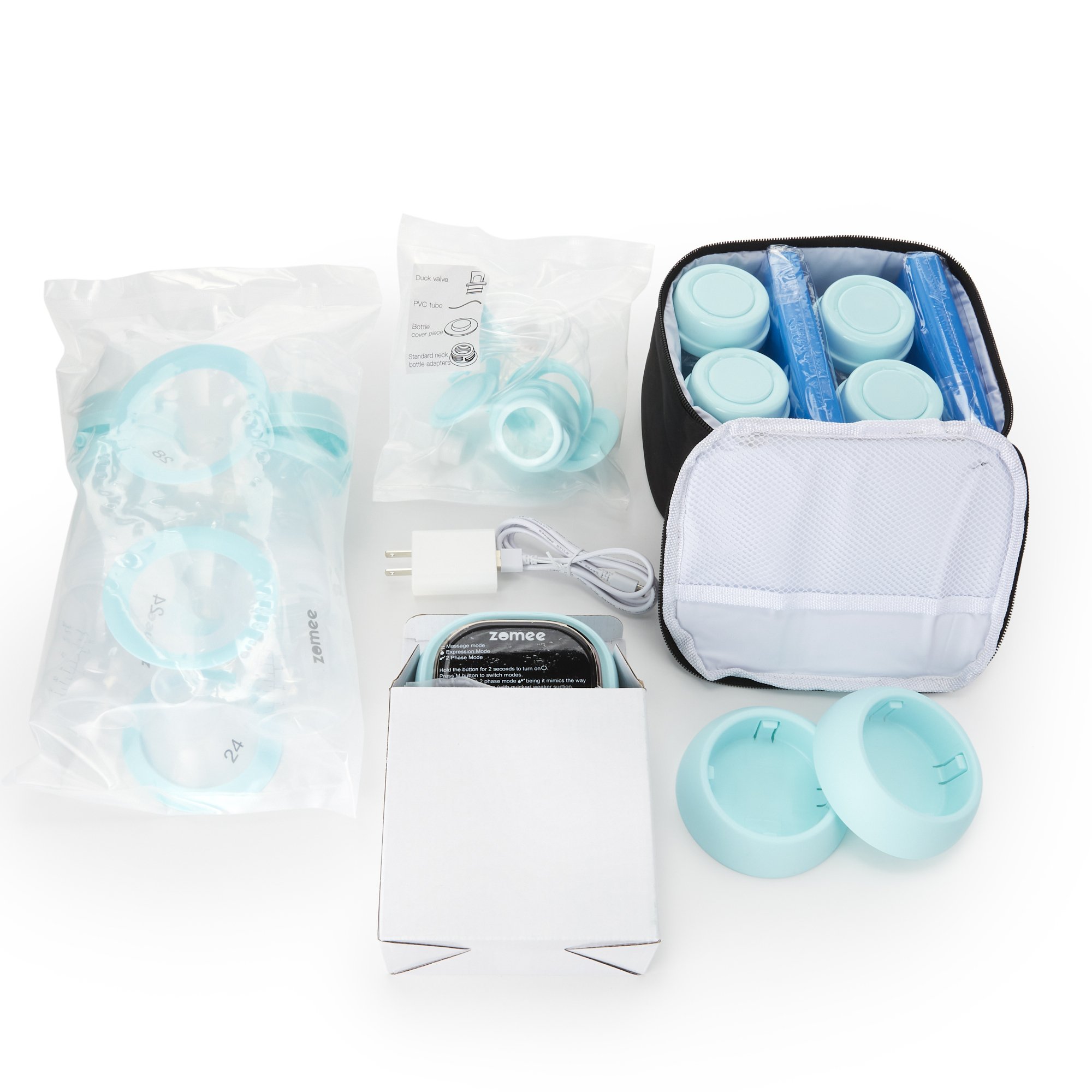 Zev Supplies Corp NY Z2 BUNDLE - Zomee Double Electric Breast Pump Kit - 1/Each