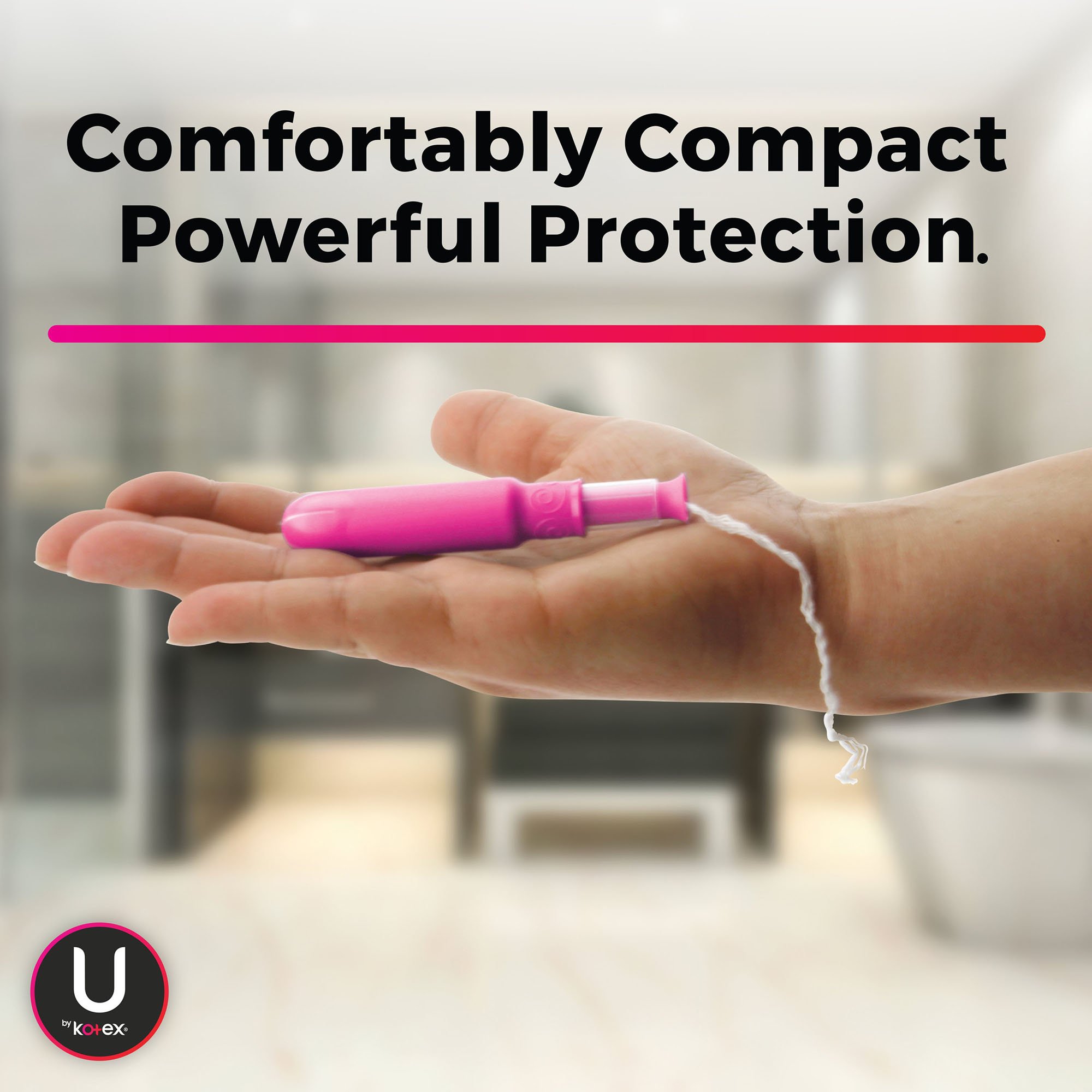Kimberly Clark 51581 - U By Kotex® Click® Compact Tampon - 16/Pack, 128/Case