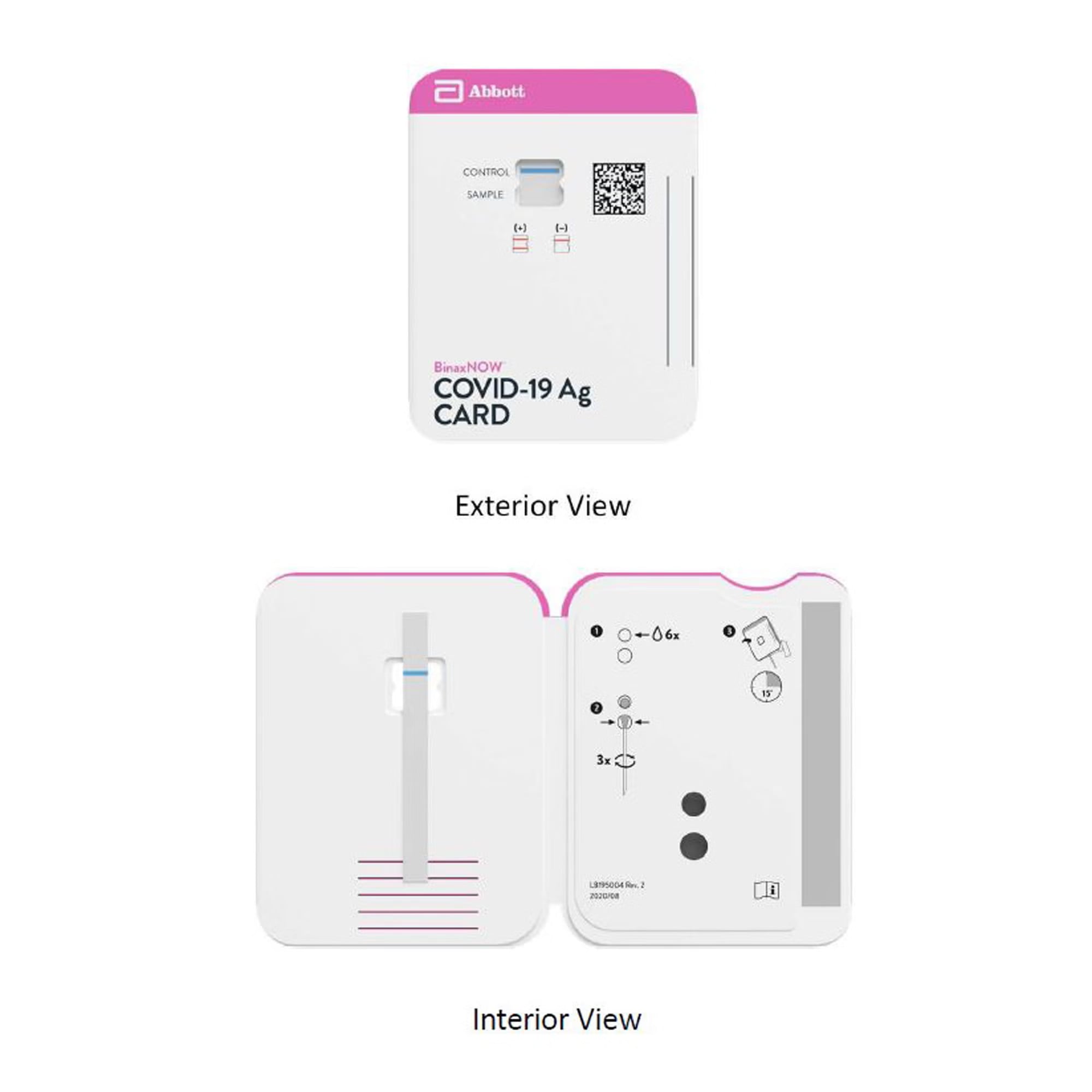 Abbott Rapid Dx North America LLC - 195000 Respiratory Test Kit BinaxNOW™ Professional Use COVID-19 Ag 40 Tests