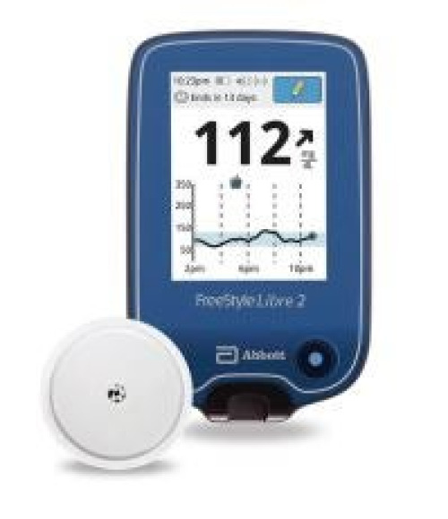 Abbott - 71992 Continuous Blood Glucose System FreeStyle® Libre 2 1 Minute Results 15 Days No Coding Required