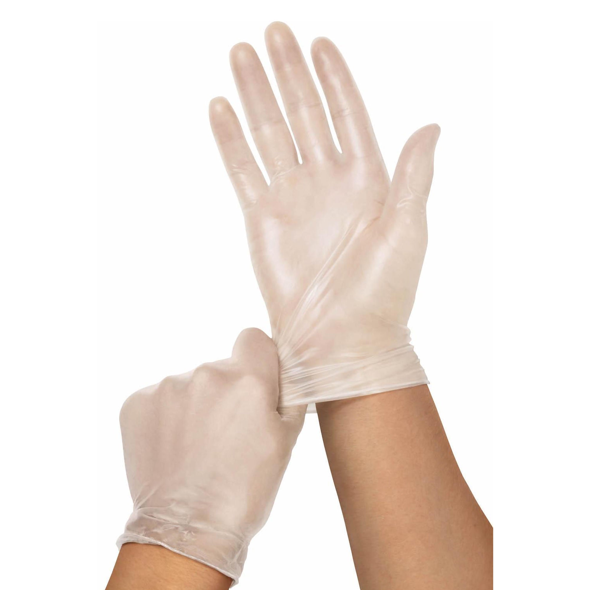 Medline - PVC514 Exam Glove X-Large 130 per Box NonSterile Vinyl Standard Cuff Length Smooth Clear Not Rated