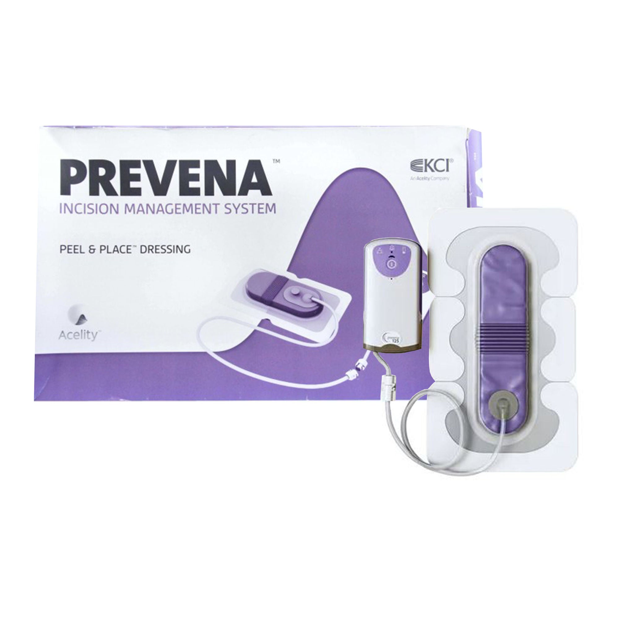 Solventum Corporation - PRE1001US Negative Pressure Dressing Kit 3M™ Prevena™ Peel and Place™ 125 mmHG 1.8 X 20 cm