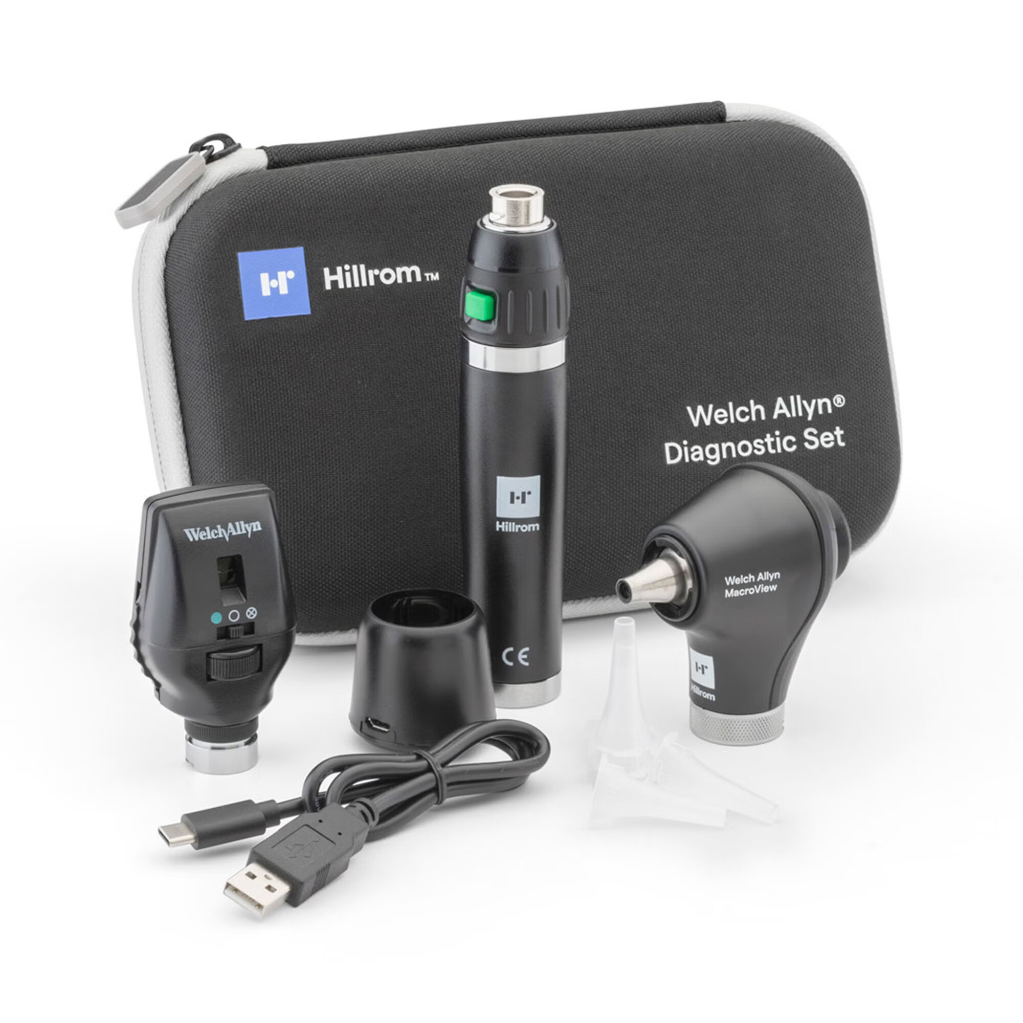 Welch Allyn - 71-SM2LXU Portable 3.5V Diagnostic Set Welch Allyn For use with Primary Exam