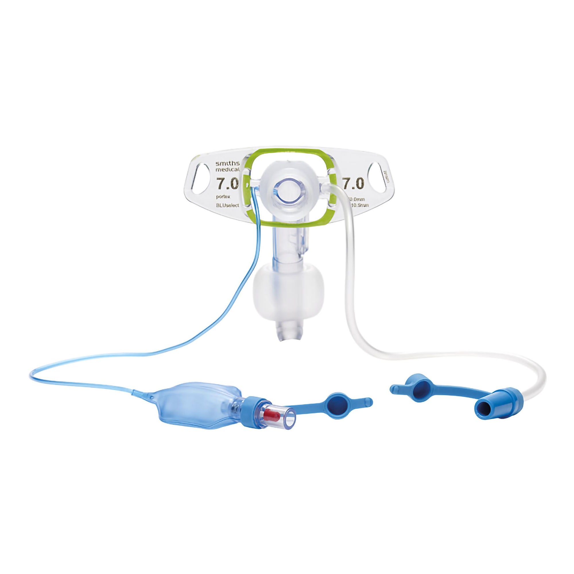 ICU Medical FKA Smiths Medical - 101-875-075 Cuffed Tracheostomy Tube Portex BLUselect® Suctionaid® Size 7.5 mm Adult