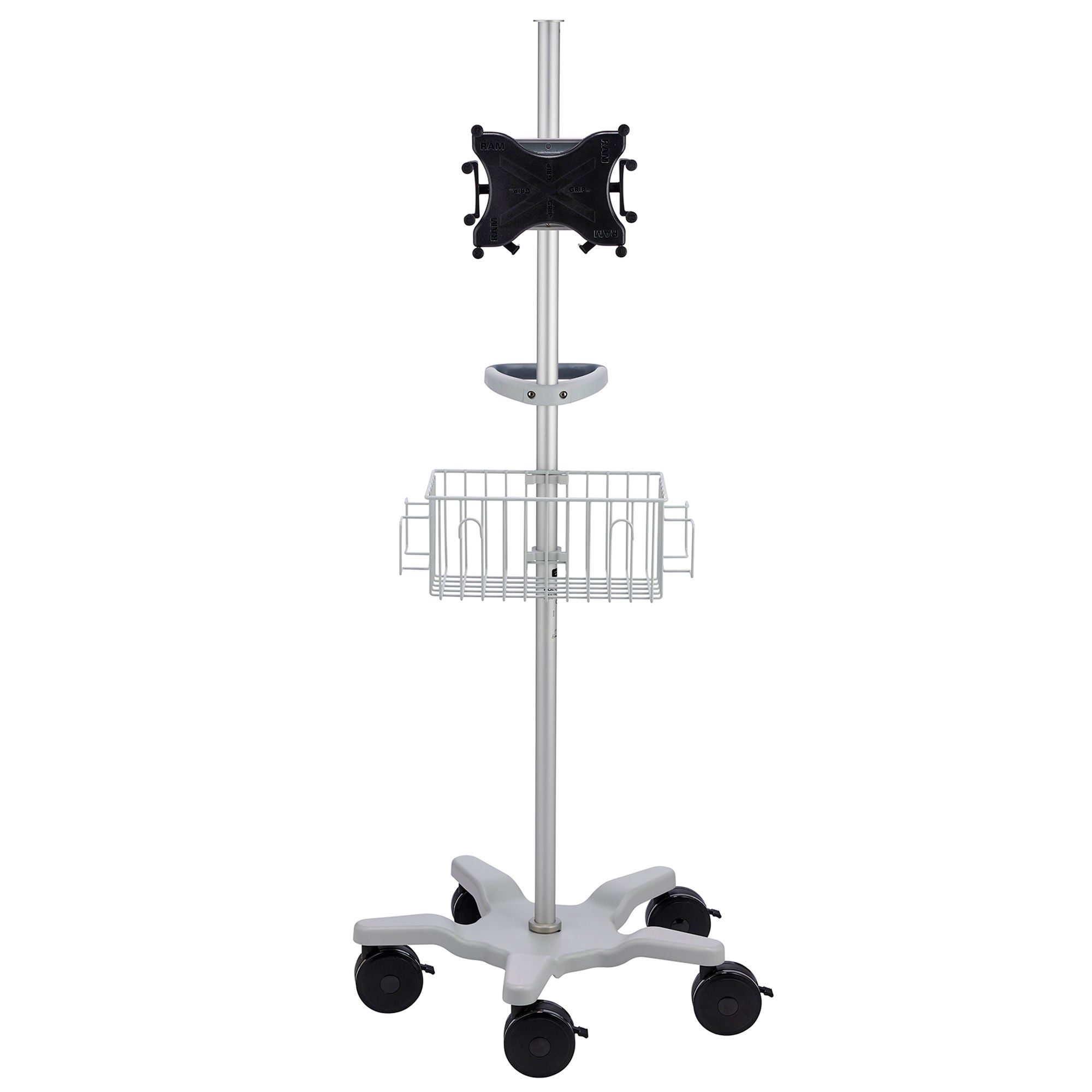 GE Healthcare - E8380CD Rolling Stand GE With Basket For use wtih VScan Ultrasound System Tablet