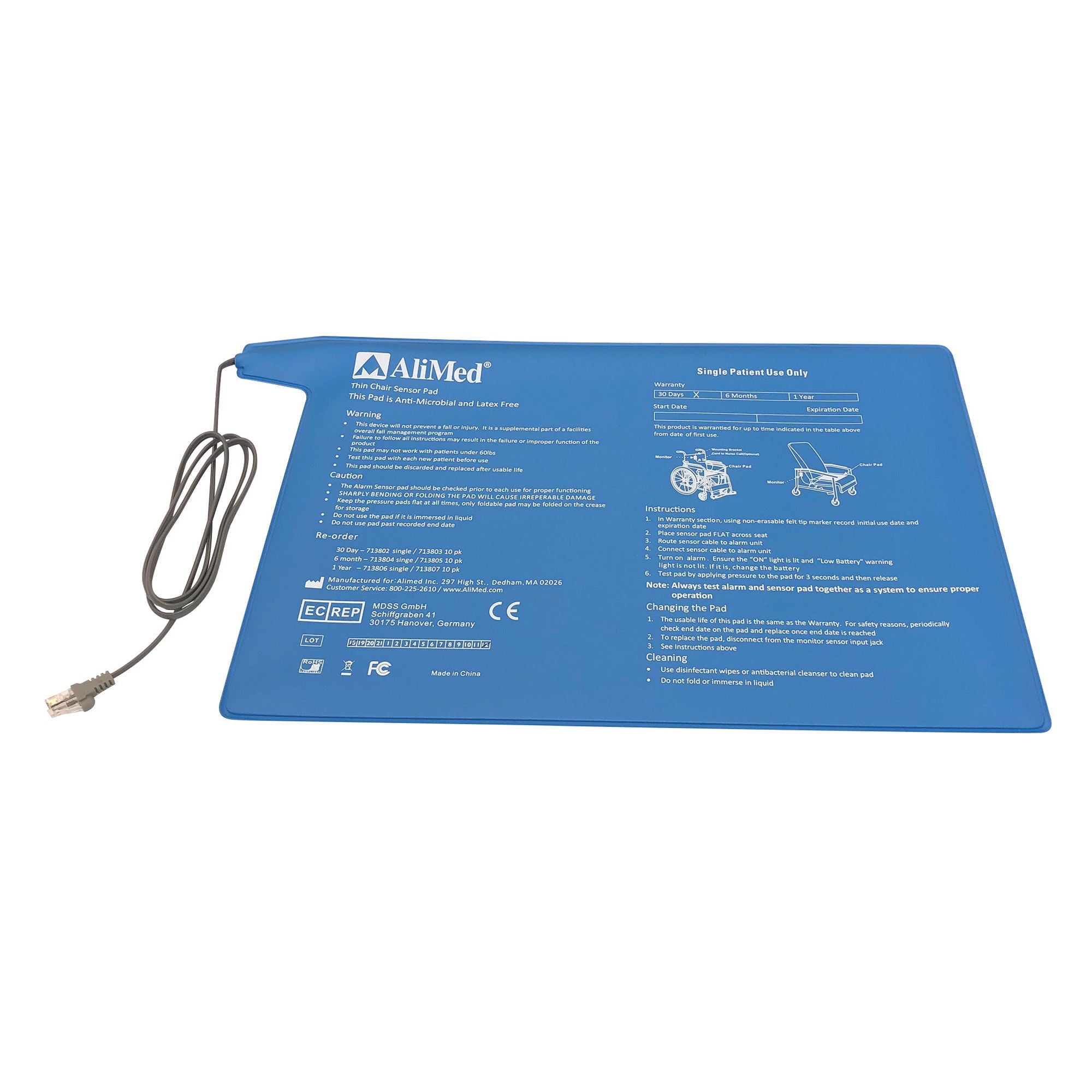 Alimed - 2970009390 Chair Sensor Pad AliMed® 10 X 15 Inch
