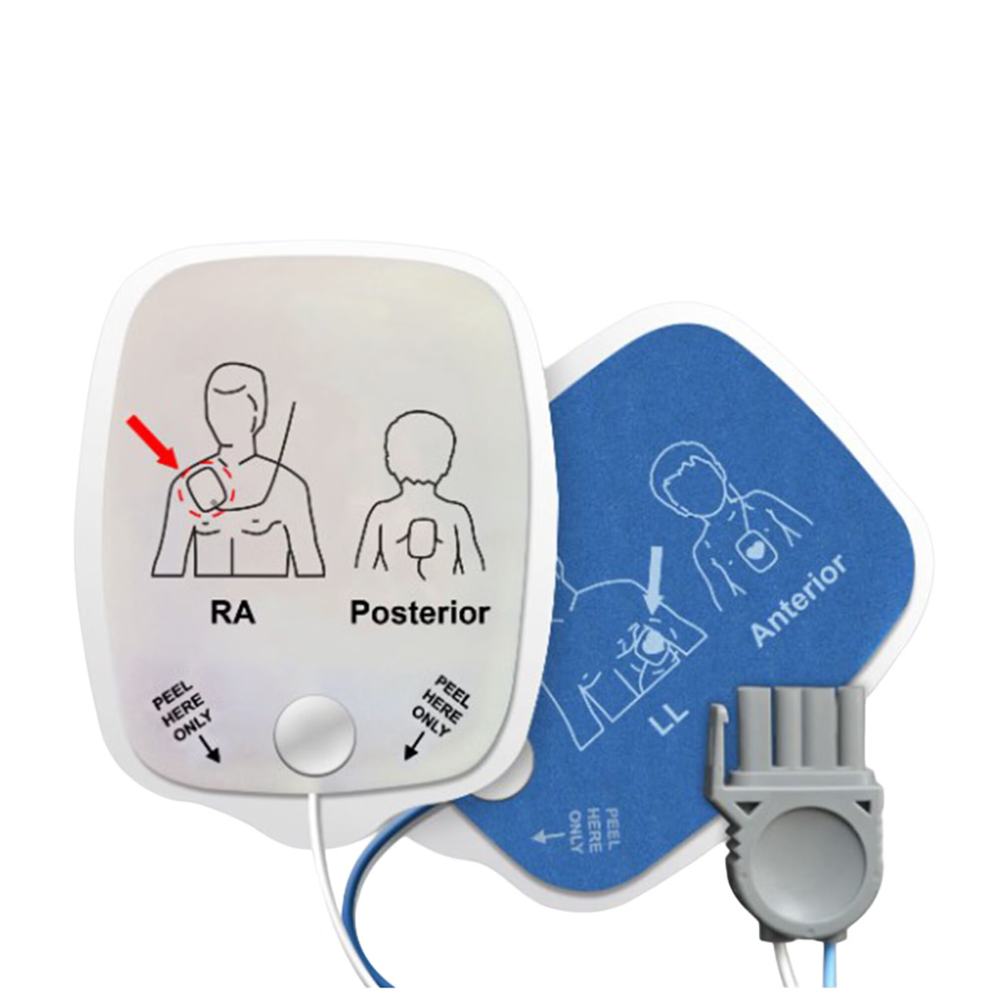 Nissha Medical Tech - T100AC-PHYSIO AED Defibrillator Pad Physio-Control Plug Connector Adult