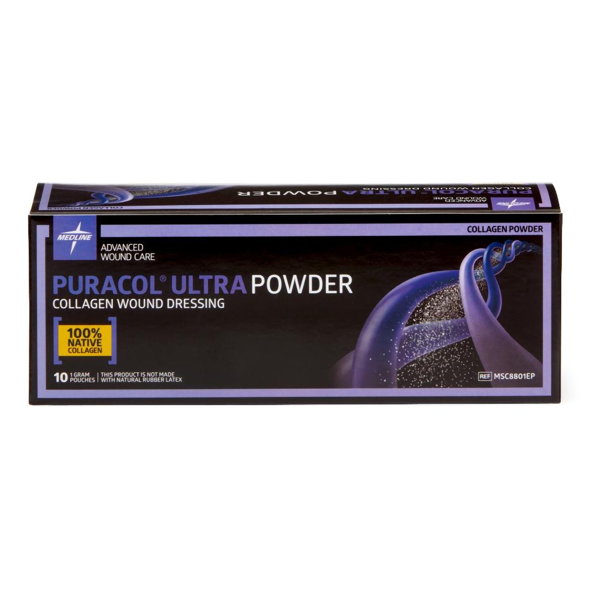Medline - MSC8801EP Collagen Powder Puracol® Ultra Sterile 1 Gram