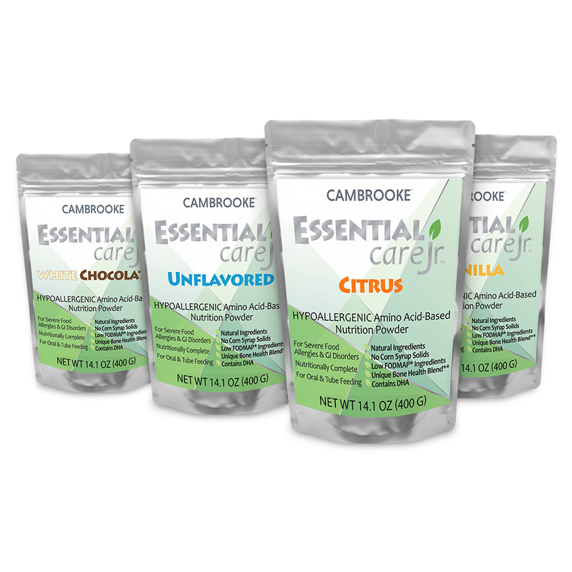 Cambrooke Therapeutics 48021 - Essential Care Jr™ Amino Acid–Based Nutrition Powder, 14.1-ounce pouch - 1/Each, 6/Case