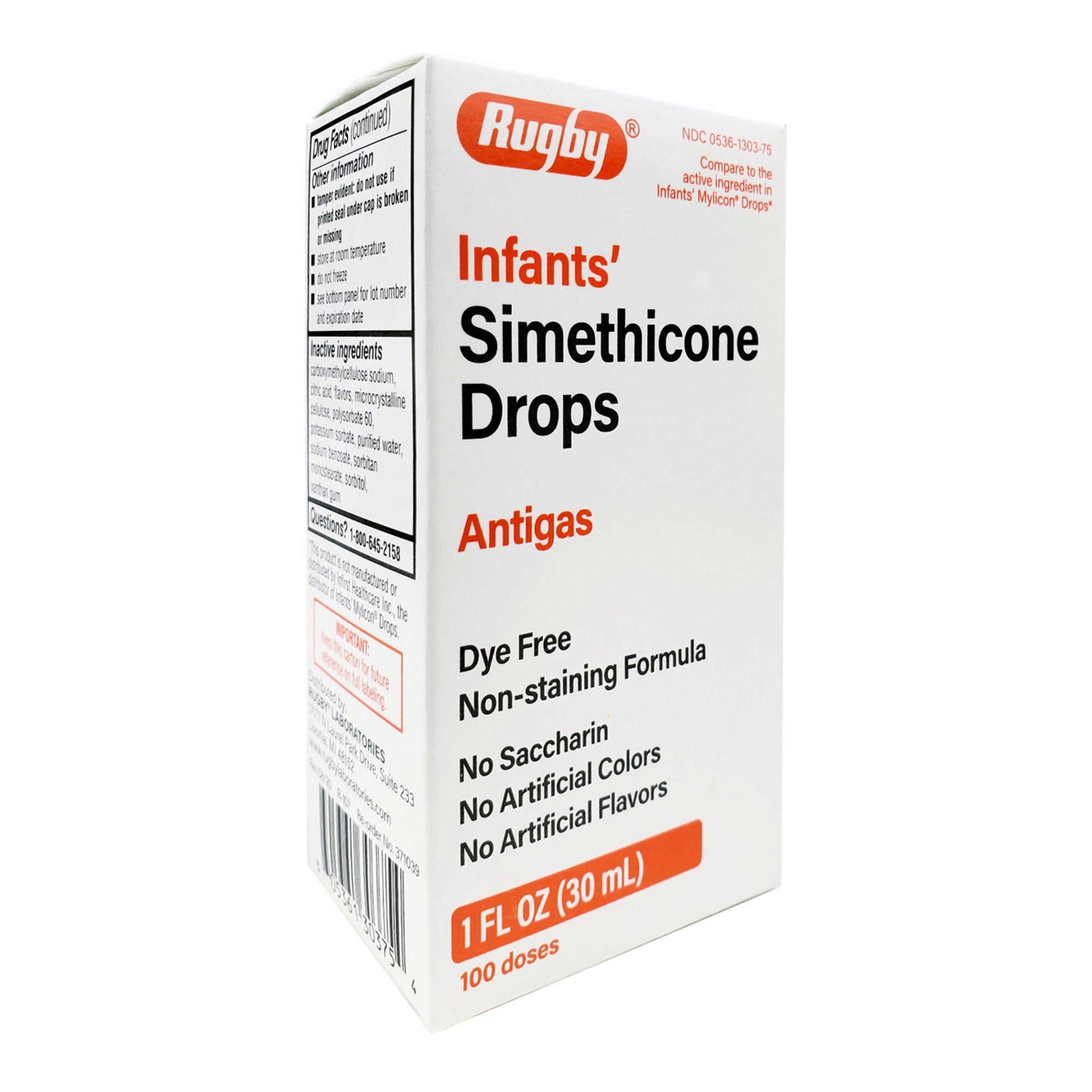 Major Pharmaceuticals 00536130375 - Rugby® Simethicone Infant Gas Relief - 1/Each