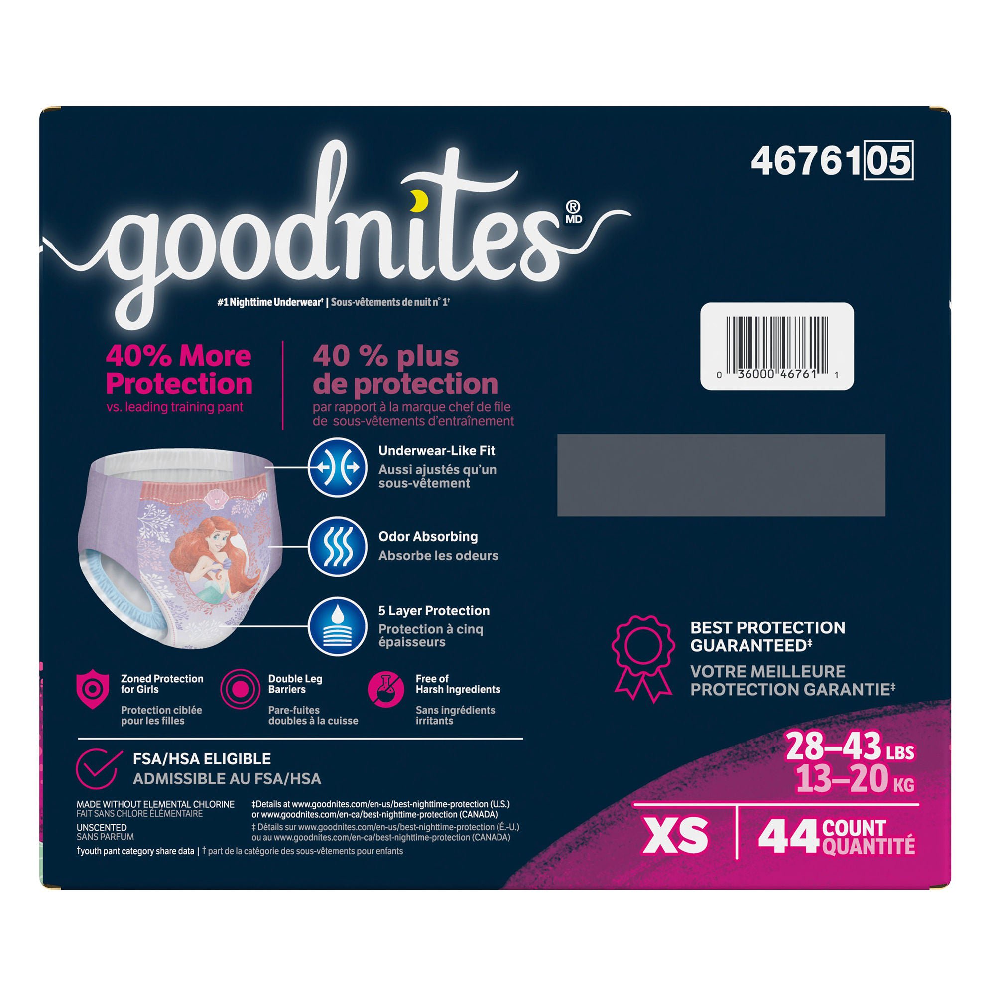 Kimberly Clark - 46761 Goodnites® Heavy Absorbency Nighttime Underwear