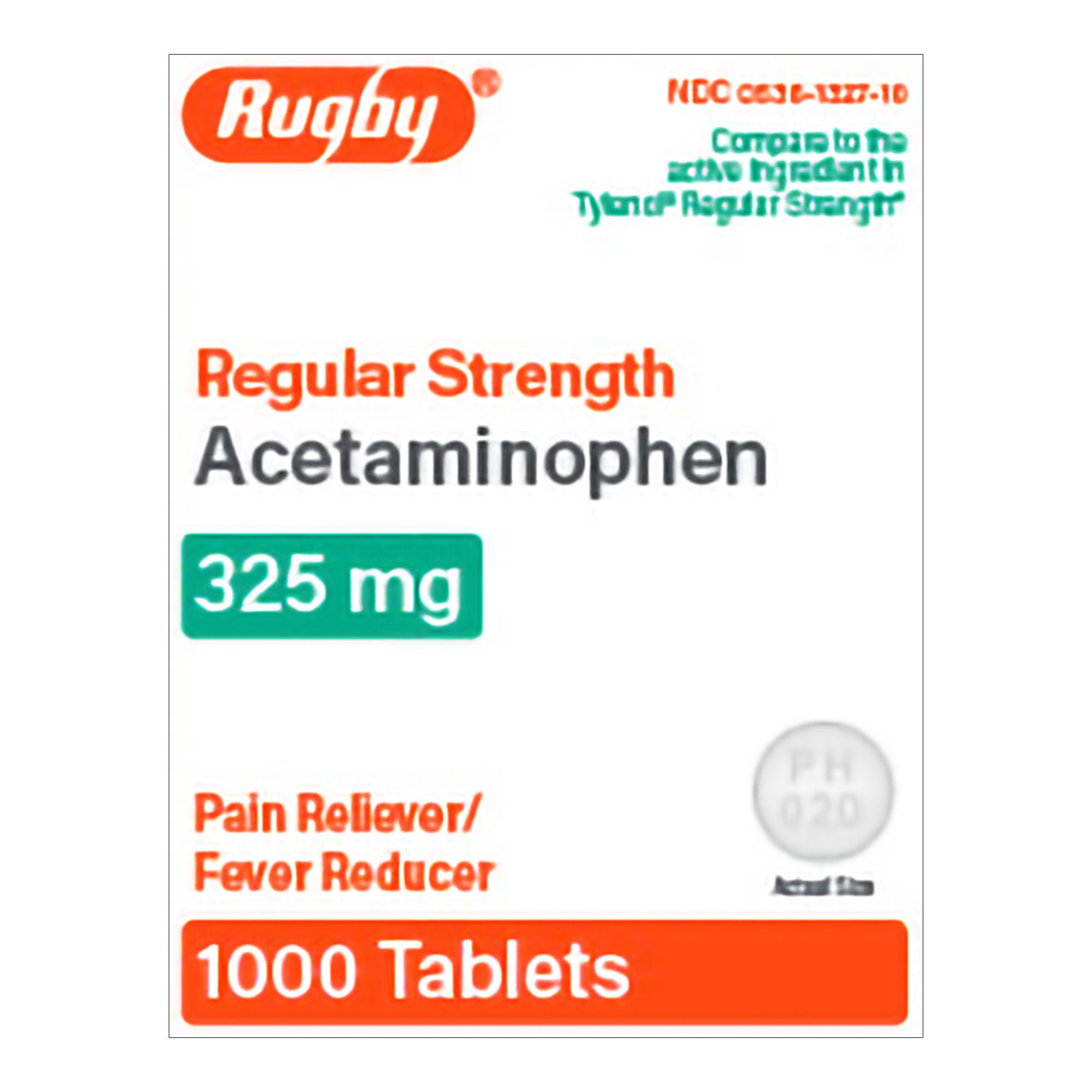 Major Pharmaceuticals - 00536132710 Rugby® Regular Strength Acetaminophen