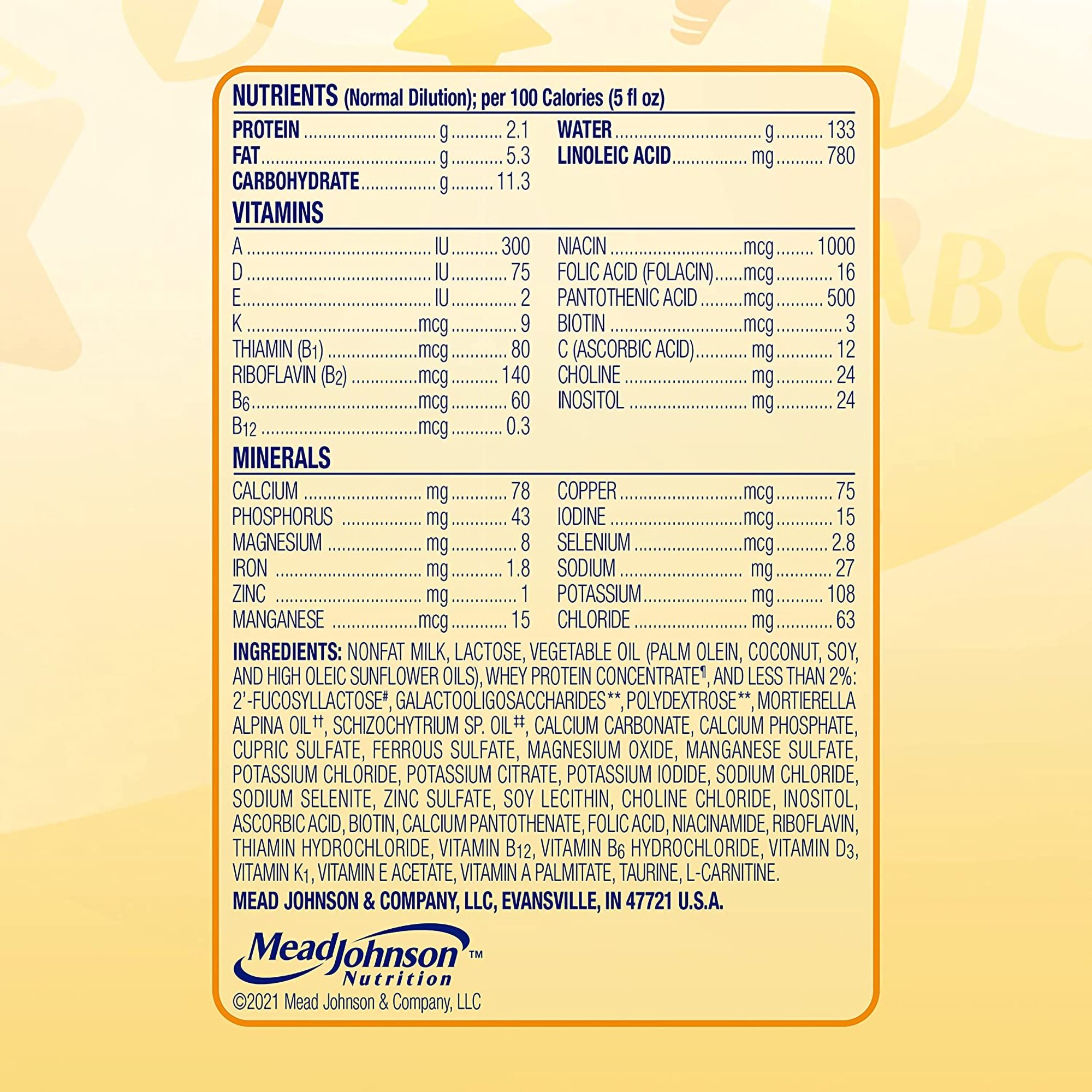Mead Johnson 472505 - Enfamil NeuroPro™ Infant Formula Milk-Based Powder with Iron, 20.7-oz. canister - 1/Each, 6/Case