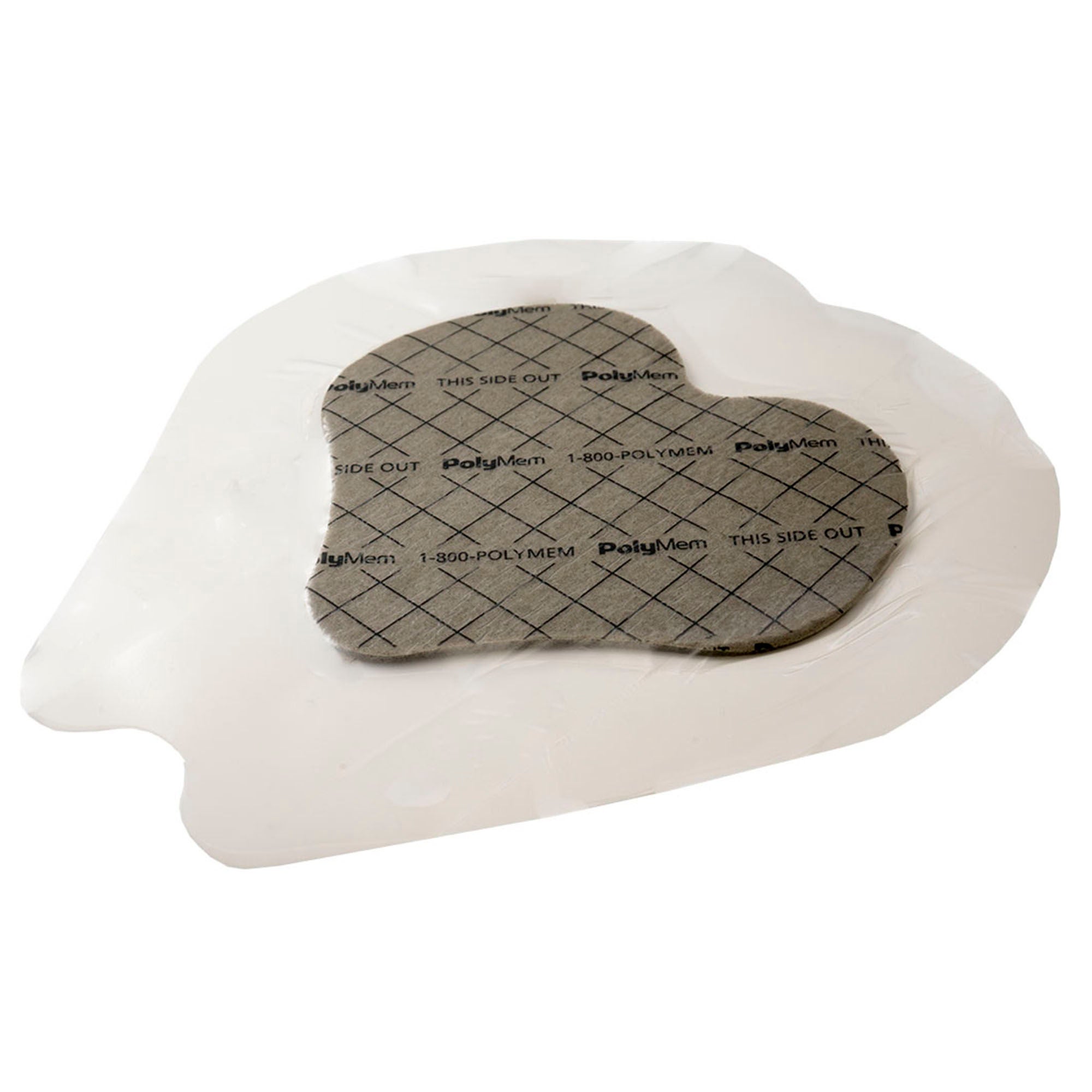 Ferris Manufacturing - 1249 Silver Foam Dressing PolyMem® Silver Sacral Sterile