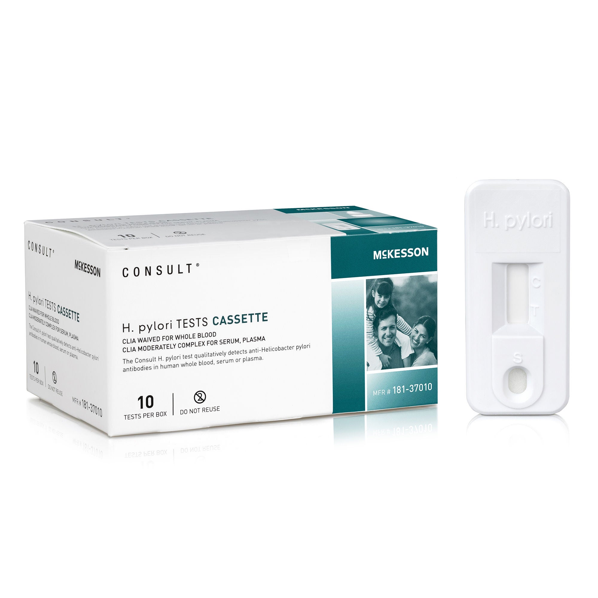 McKesson Brand - 181-37010 H. Pylori Test Kit McKesson Consult™ H. Pylori 10 Tests CLIA Waived Sample Dependent