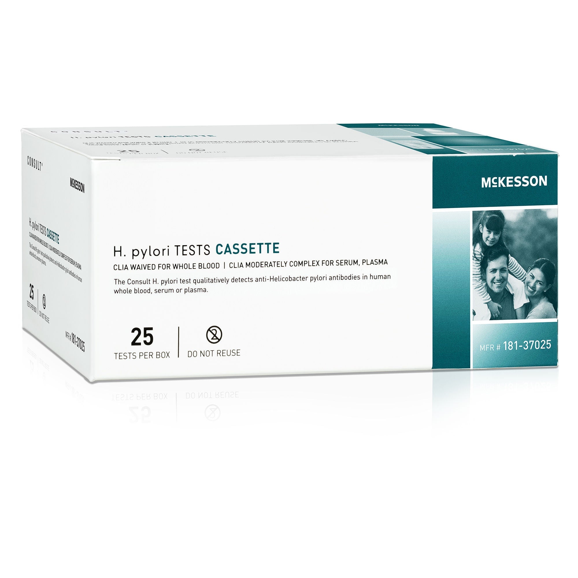 McKesson Brand - 181-37025 H. Pylori Test Kit McKesson Consult™ H. Pylori 25 Tests CLIA Waived Sample Dependent