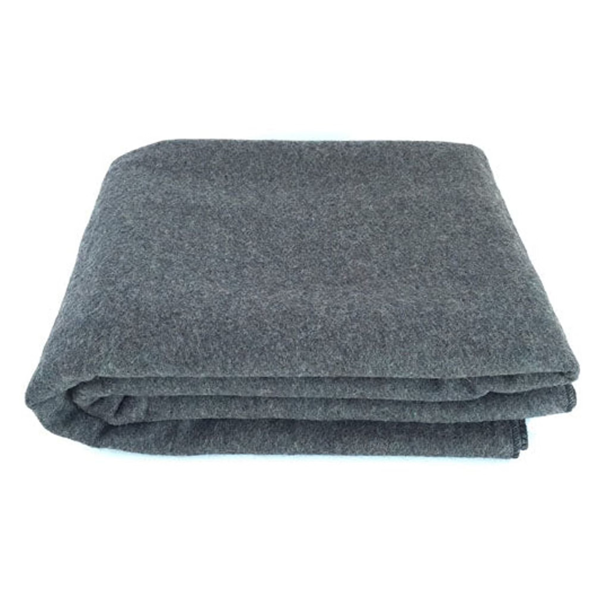 Dixie EMS - 1700040-FEMA Emergency Blanket MediTac 62 X 80 Inch Wool / Polyester Gray