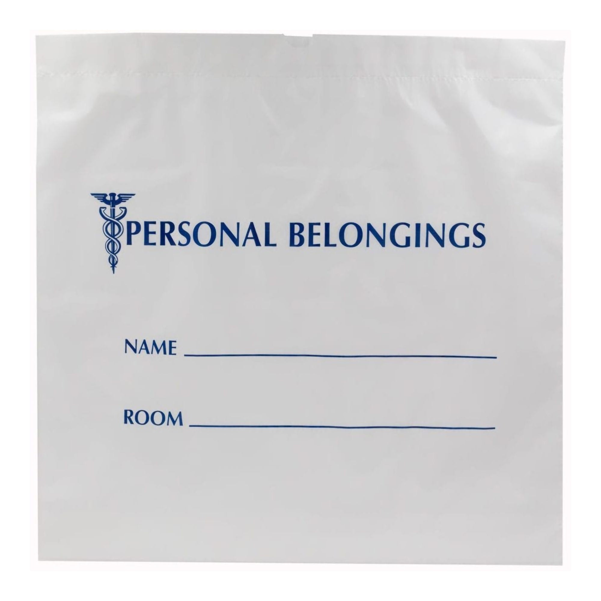 ASP Global LLC - G280 Patient Belongings Bag 20 X 20 Inch Plastic Draw Tape Closure White