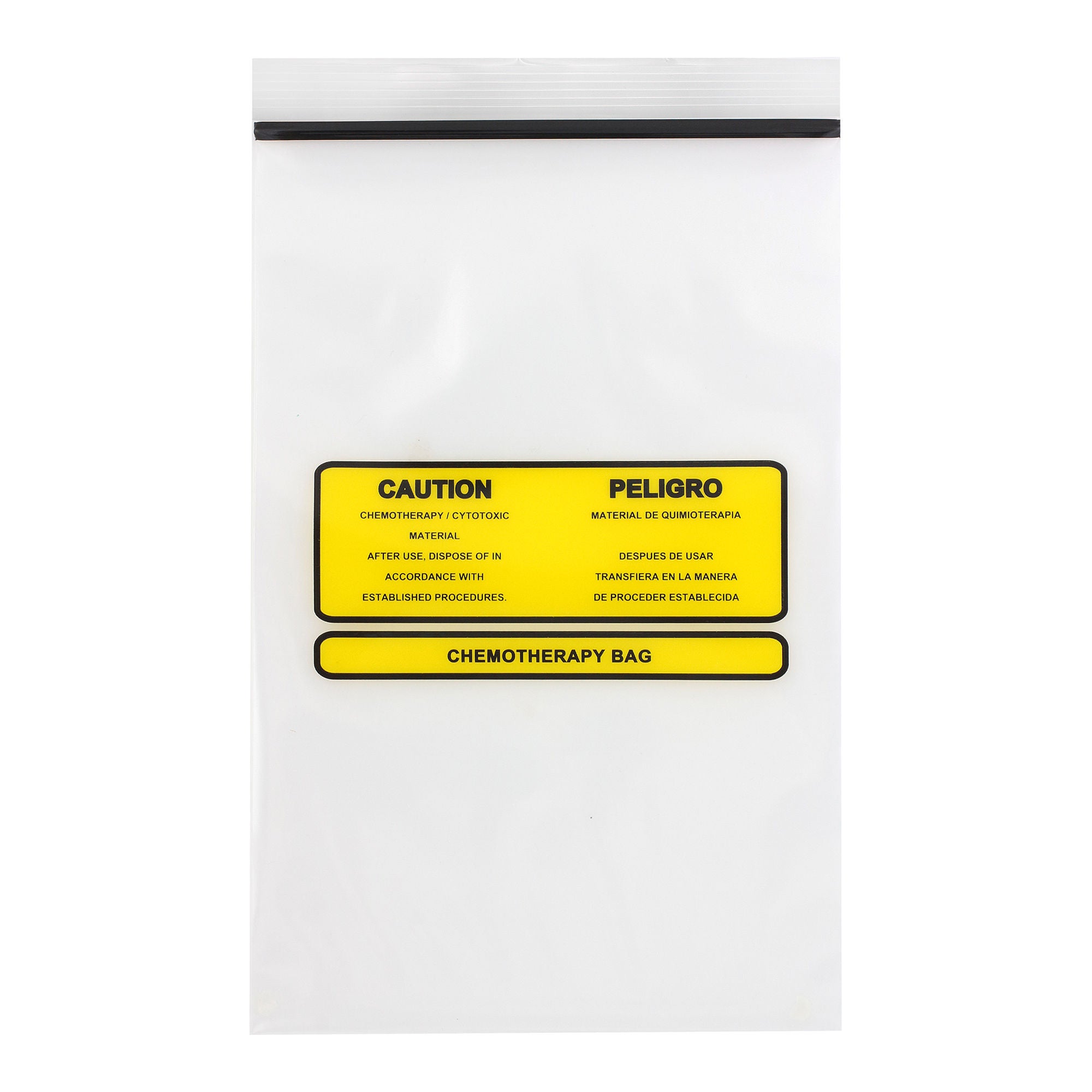 Minigrip - MGCHEMO69 Hazardous Drug Bag Minigrip™ Caution / Chemotherapy Cytotoxic Material / Chemotherapy Bag Clear 6 X 9 Inch