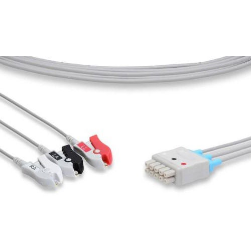 GE Healthcare - 2106390-001 Pinch / Grabber Connector GE Healthcare 3 Foot For use with ECG 3 Lead Wire