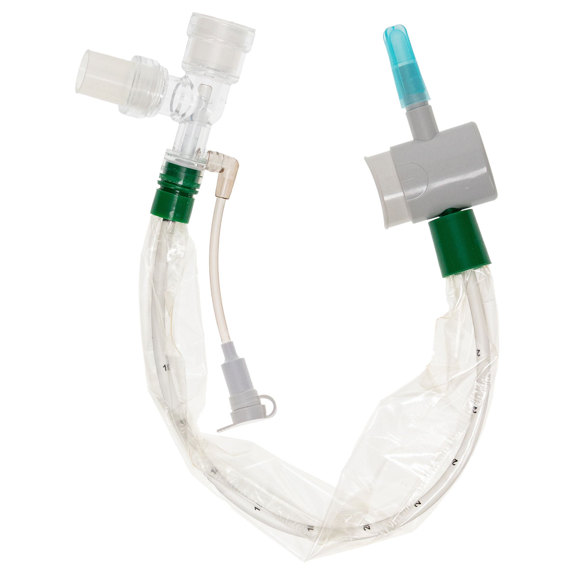 Sun Med - 22103-5 Closed Suction Catheter Ballard® Trach Care® Tracheostomy Type Double Swivel Elbow Style Thumb Valve Vent 14 Fr. Sterile