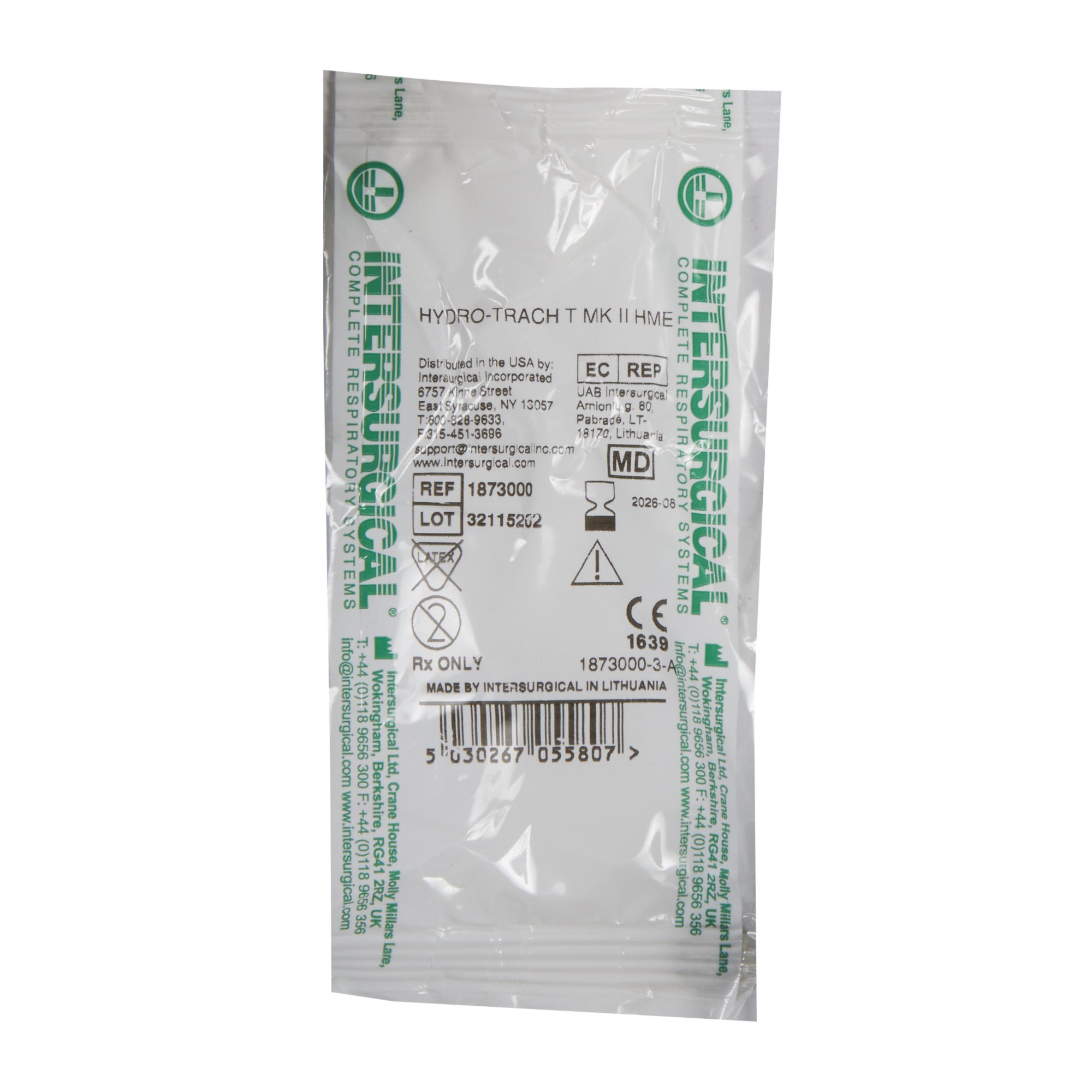 Hydro-Trach T range Heat and Moisture Exchanger-Trach 1873000 by Intersurgical