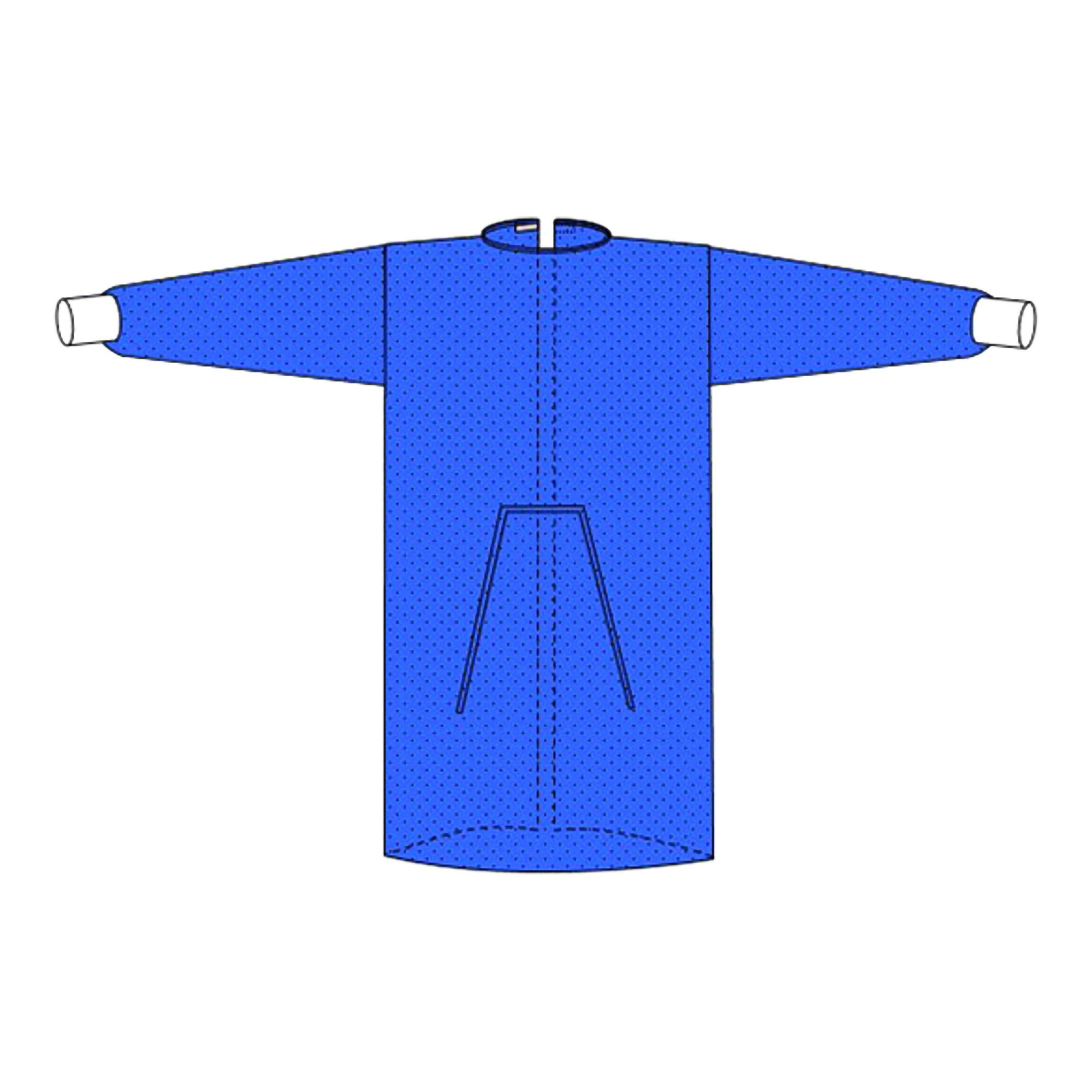 Welmed - 9100-215L Protective Procedure Gown Welmed Large Blue NonSterile Not Rated Disposable