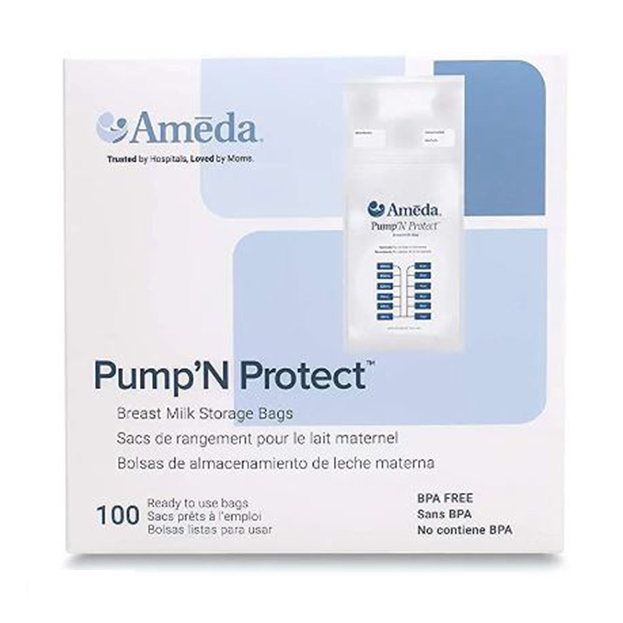Ameda Pump 'N Protect Breast Milk Storage Bag 800M02 by Ameda