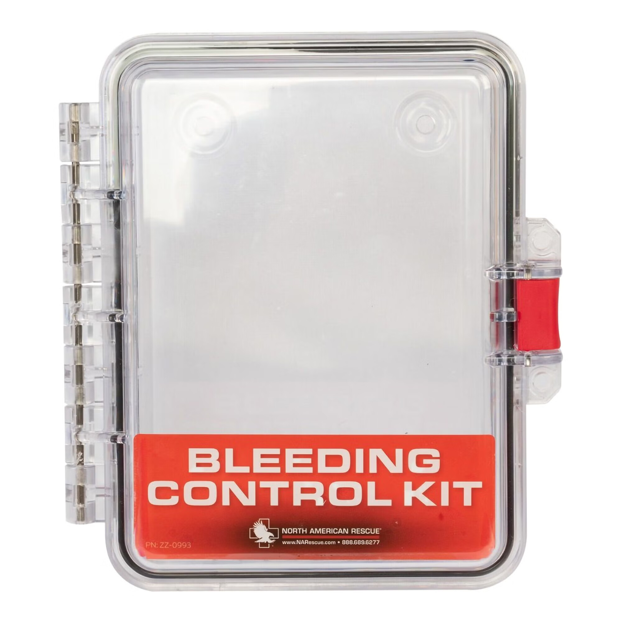 North American Rescue - ZZ-1000 Bleeding Control Wall Case Clear, Polycarbonate, 4 X 8-1/2 X 9-1/4 Inch For Individual Public Access Bleeding Control Kit