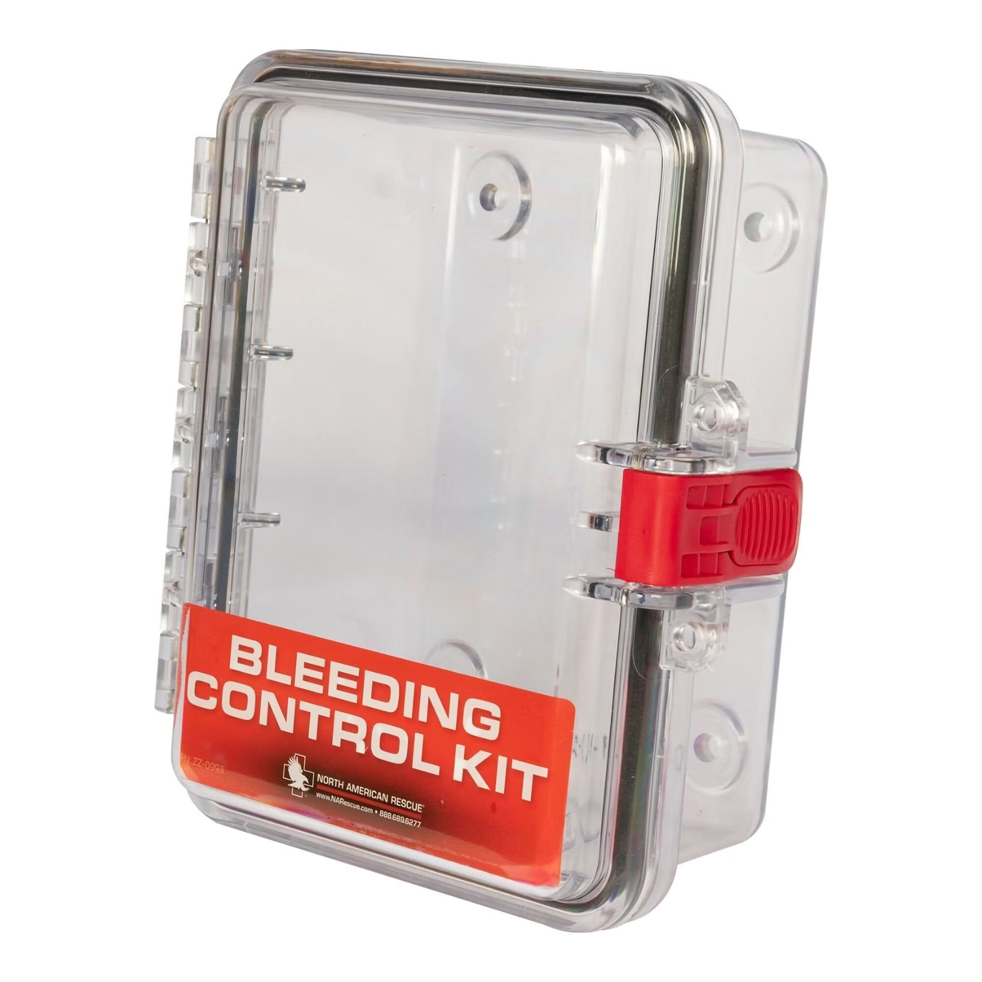 North American Rescue - ZZ-1000 Bleeding Control Wall Case Clear, Polycarbonate, 4 X 8-1/2 X 9-1/4 Inch For Individual Public Access Bleeding Control Kit