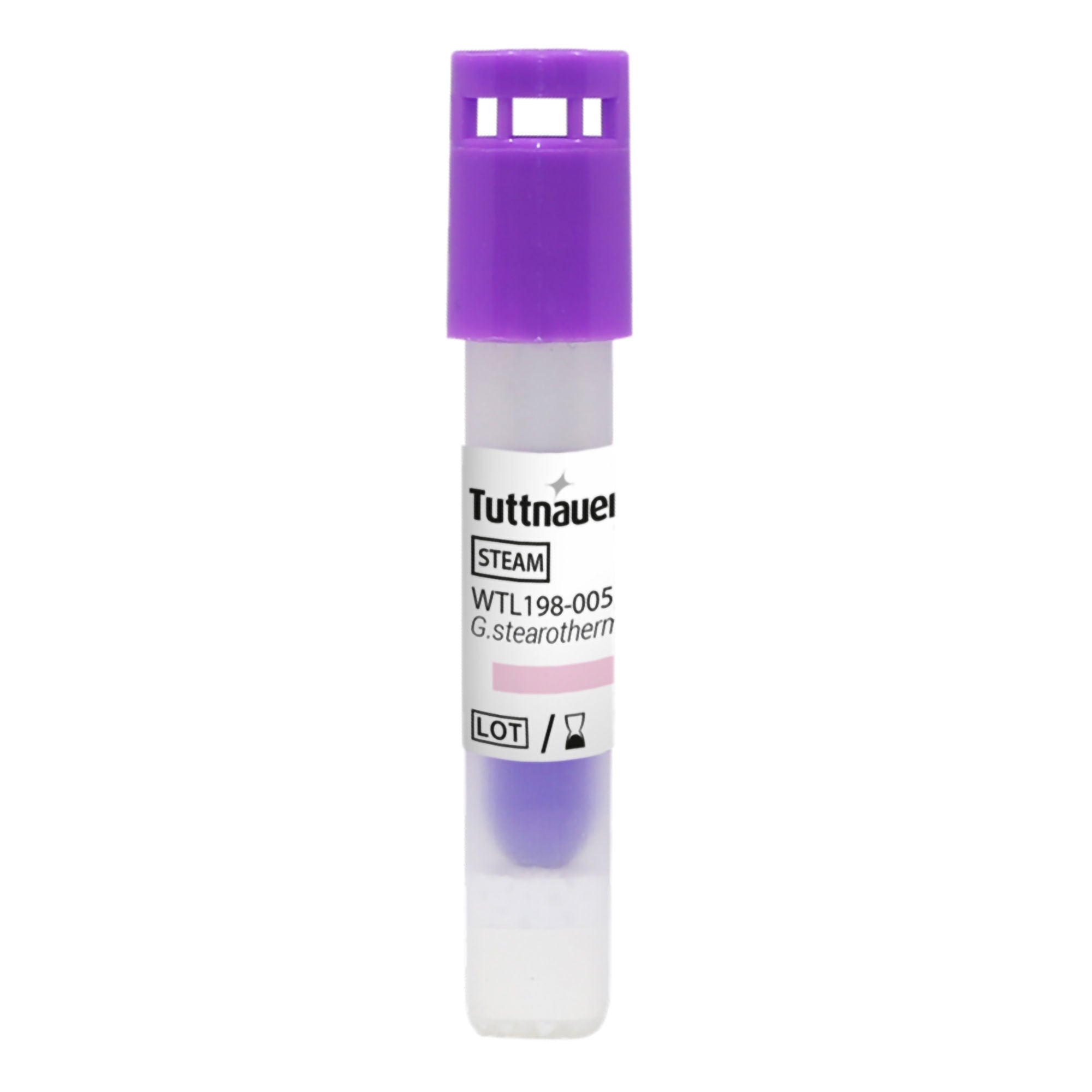 Tuttnauer USA - WTL198-0058 Sterilization Biological Indicator Vial Tuttnauer® Steam 1 Hour Processing Time