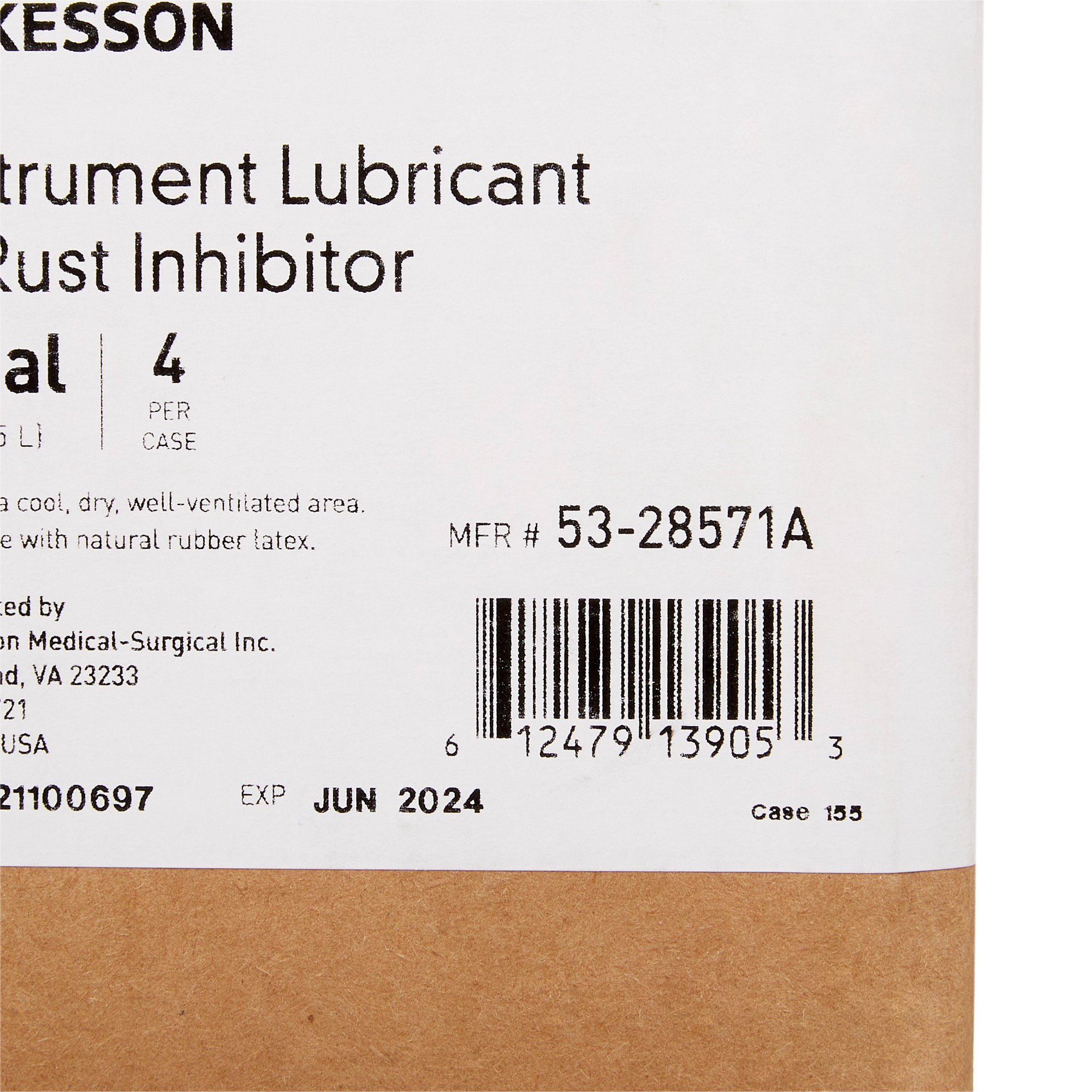 McKesson Brand 53-28571A - McKesson Instrument Lubricant and Rust Inhibitor - 1/Each, 4/Case
