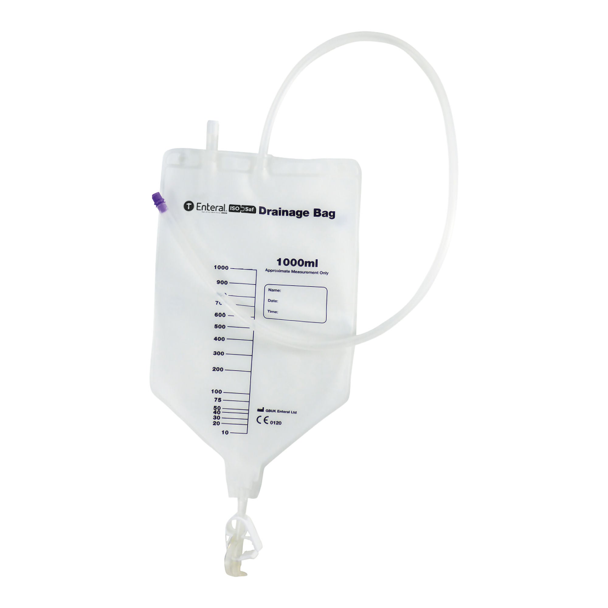 GBUK Group Ltd. - DBISO-1000 Drainage System ENFit® 50 cm Tubing 1000 mL Sterile ENFit® Connector Barrier