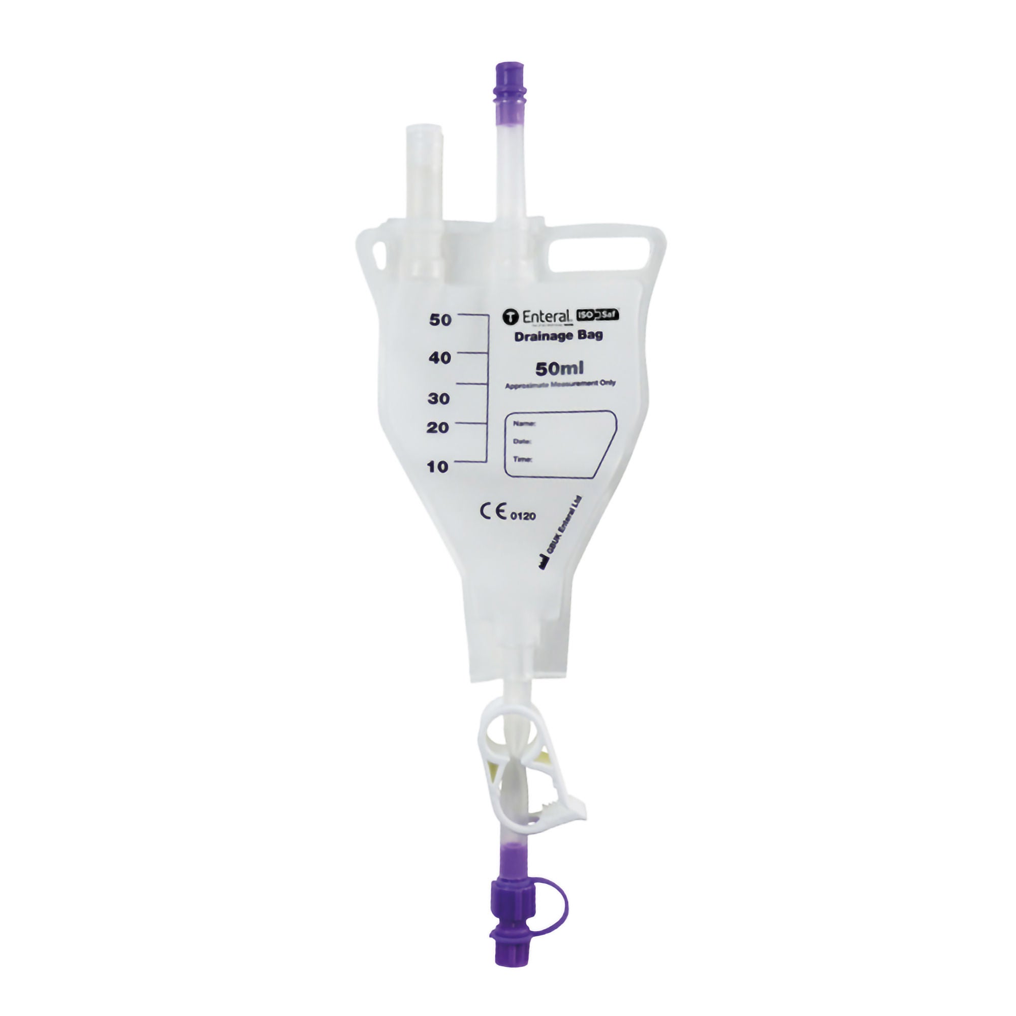 GBUK Group Ltd. - DBISO-50 Enteral Drainage Bag ENFit® Without Tubing 50 mL Sterile ENFit® Connector Barrier