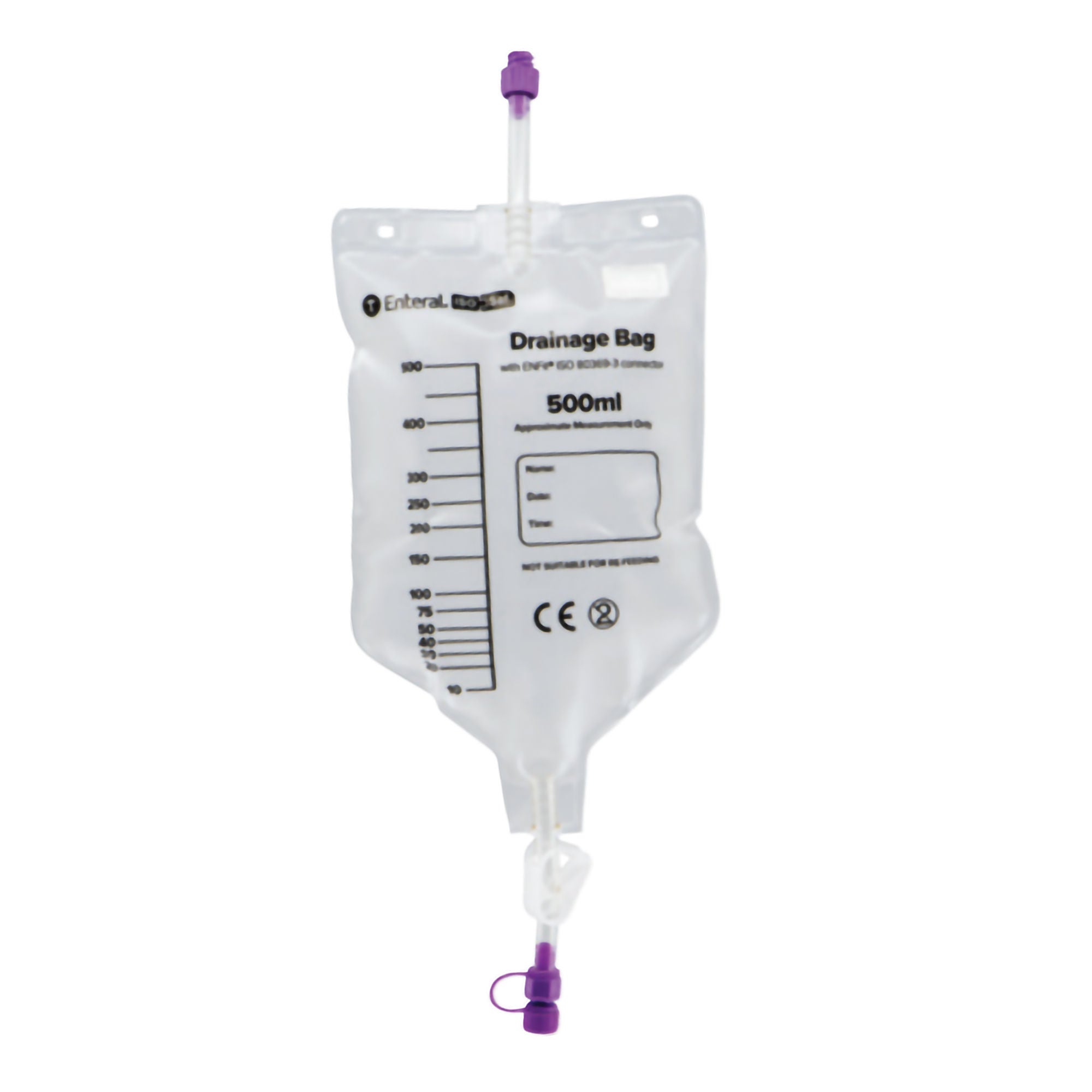 GBUK Group Ltd. - DBISON-500 Enteral Drainage Bag ENFit® 50 cm Tubing 500 mL Sterile ENFit® Connector Barrier