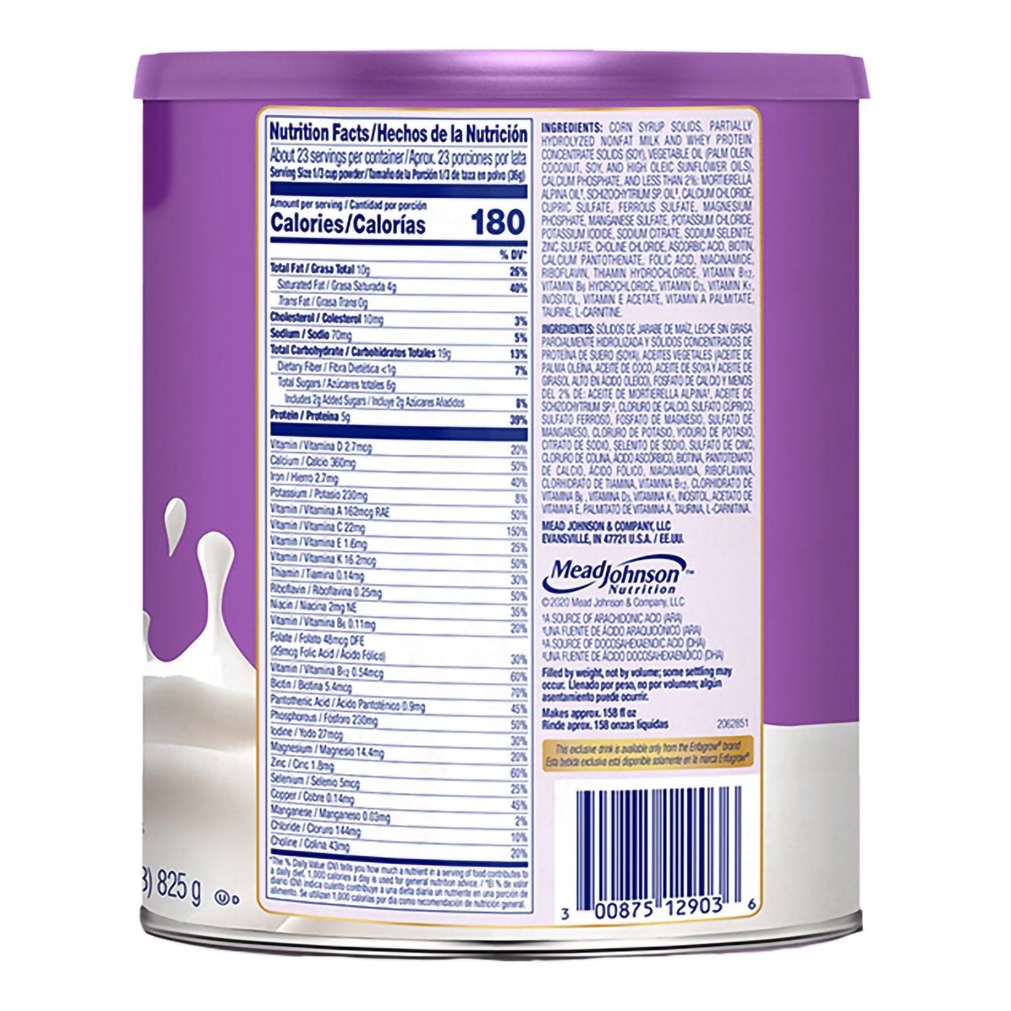 Mead Johnson 185101 - Enfagrow Premium™ Gentlease® Toddler Nutritional Drink, 29.1-ounce can - 1/Each, 4/Case