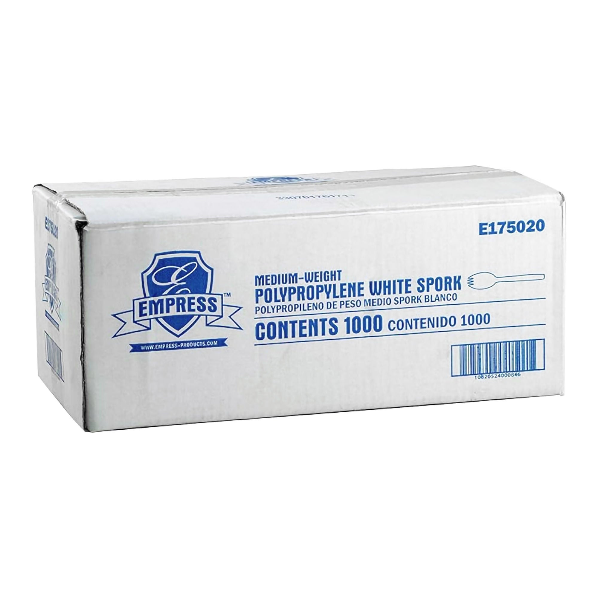 RJ Schinner Co - E175020 Spork RJ Schinner Medium Weight White Plastic