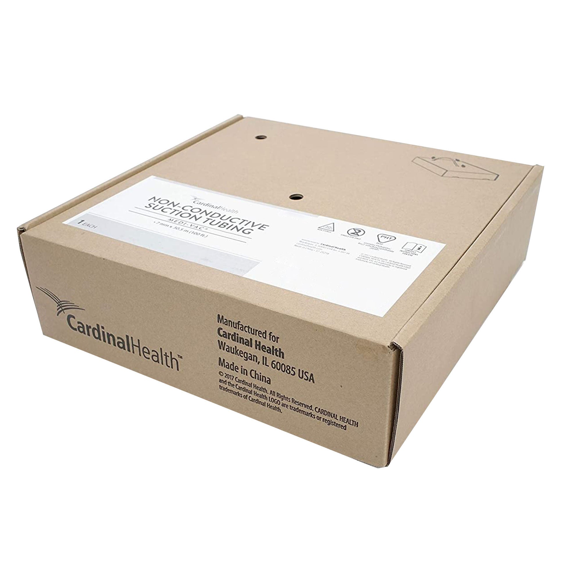 Cardinal - N7100A Bulk Suction Tubing Medi-Vac® Clear 1/4 Inch I.D. 100 Foot Length Non-Conductive Plastic NonSterile